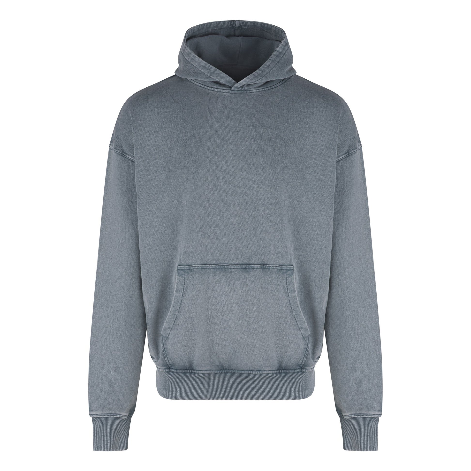 Sweat à Capuche Effet Délavé - Washed Grey