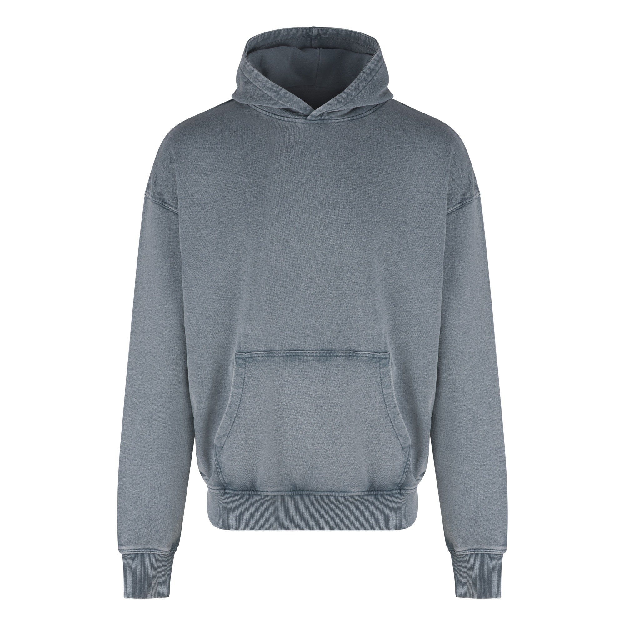 Sweat à Capuche Effet Délavé - Washed Grey