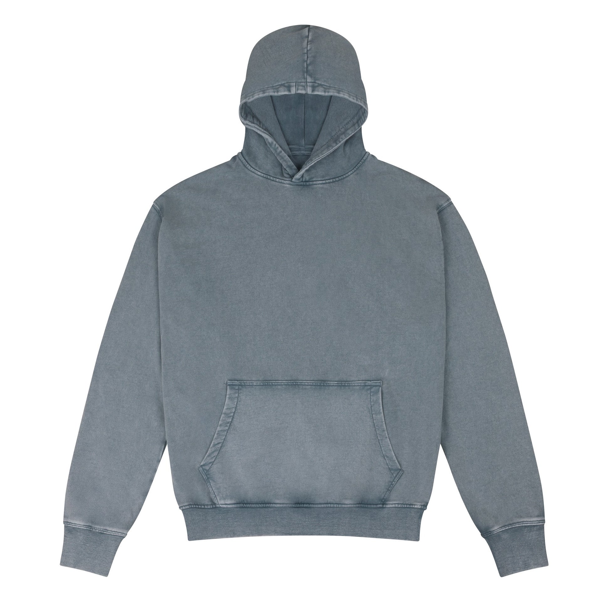 Sweat à Capuche Effet Délavé - Washed Grey