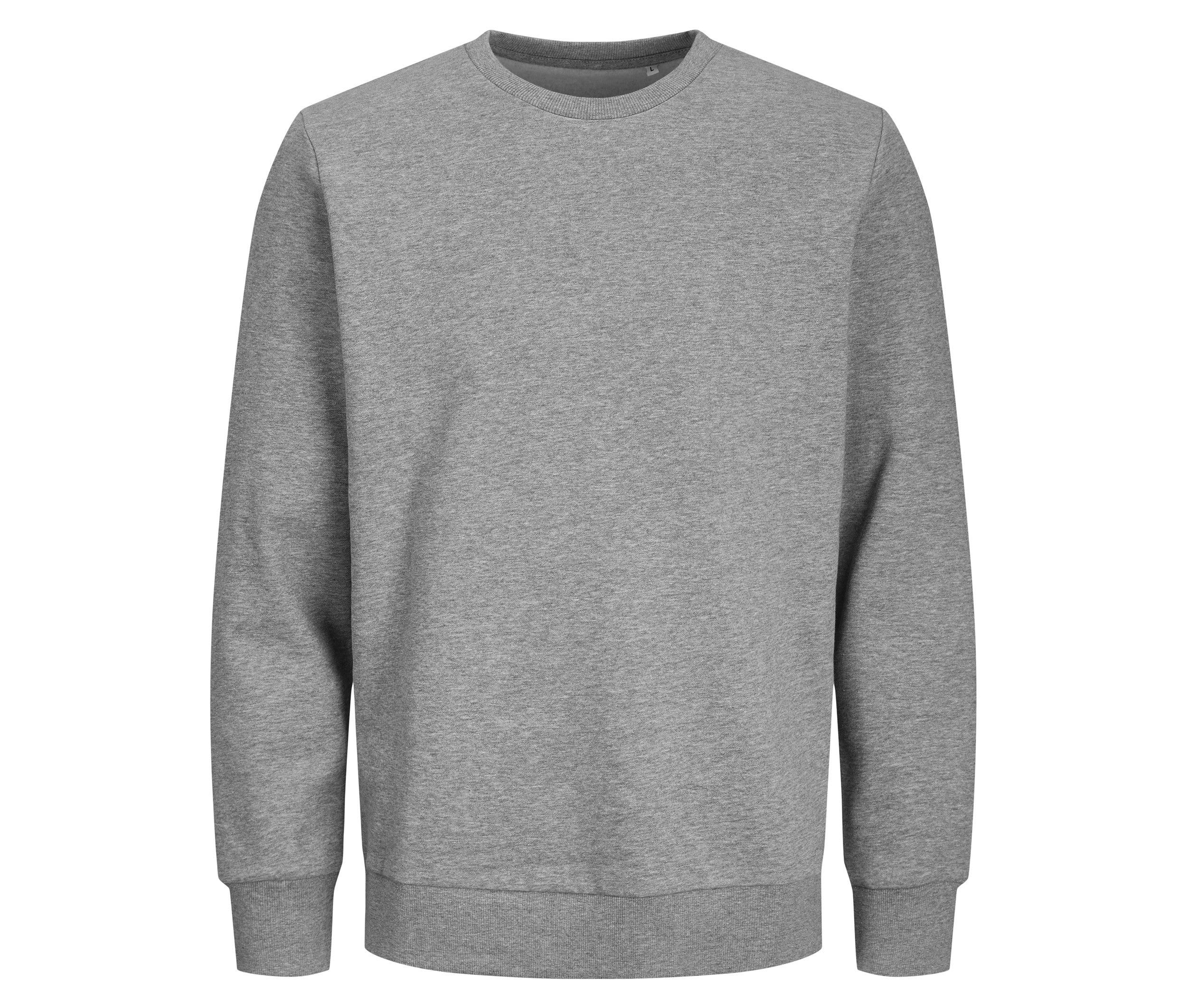 Sweat Col Rond Unisexe - Light Grey Melange