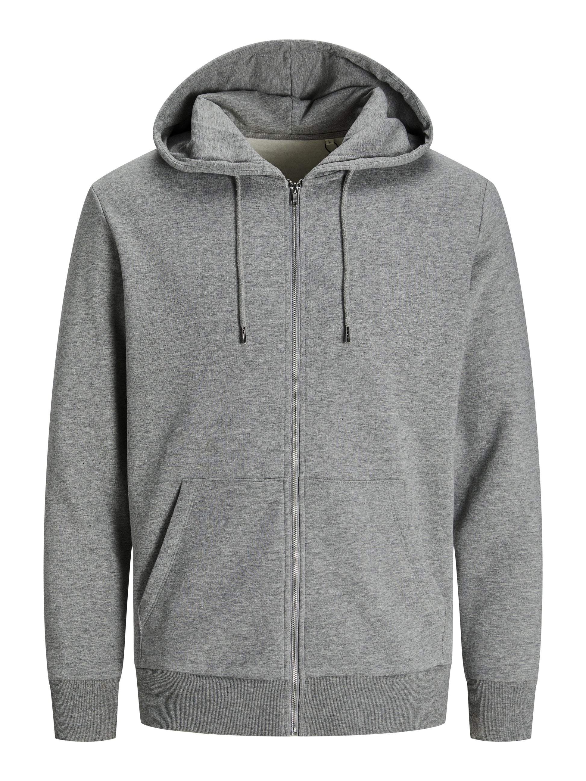 Sweat à Capuche Zippé Unisexe - Light Grey Melange