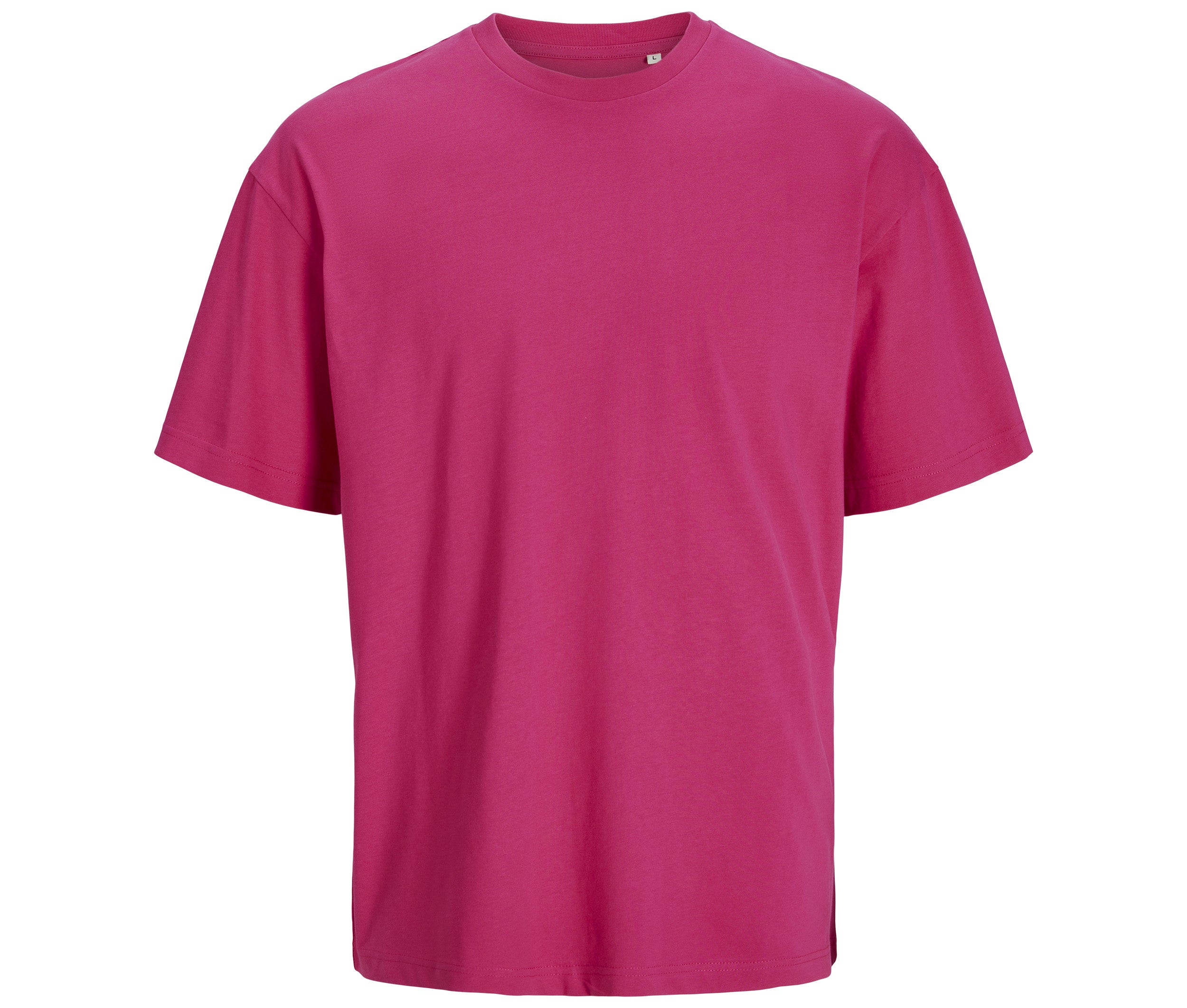 Tee-Shirt Unisexe Oversize en Coton Organique - Fuchsia Rose