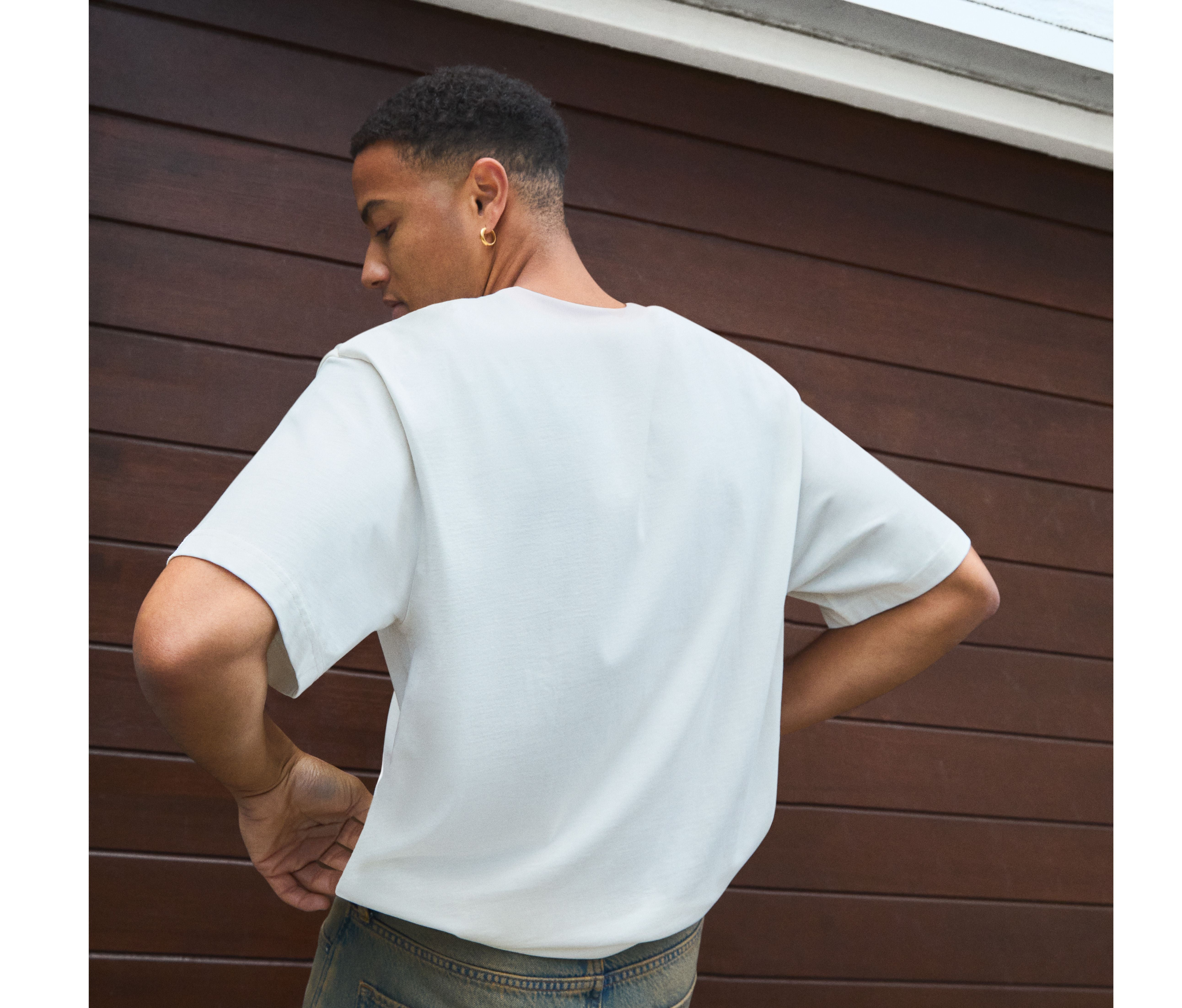 Tee-shirt unisexe oversize en coton organique