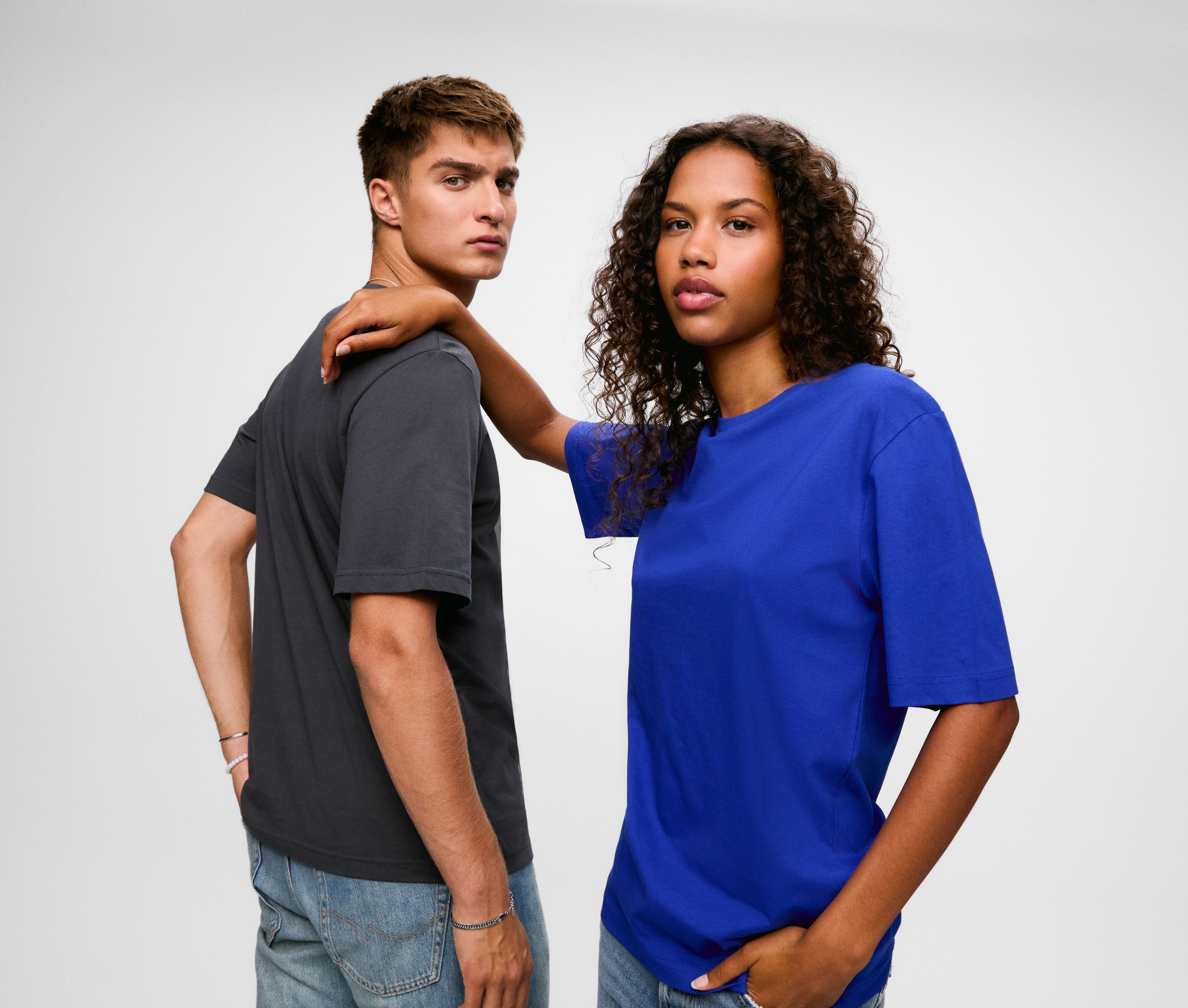 Tee-shirt unisexe oversize en coton organique