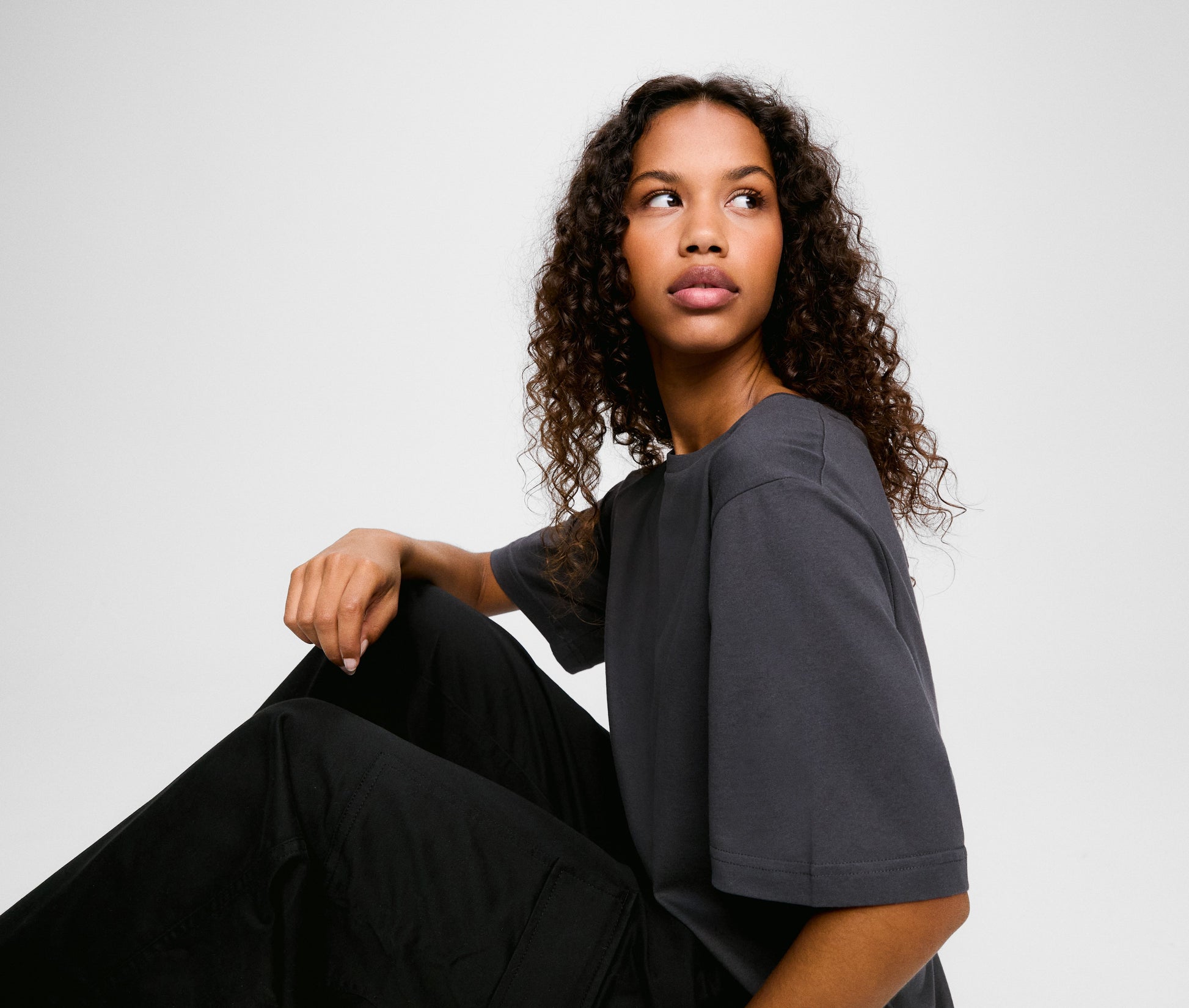 Tee-shirt unisexe oversize en coton organique
