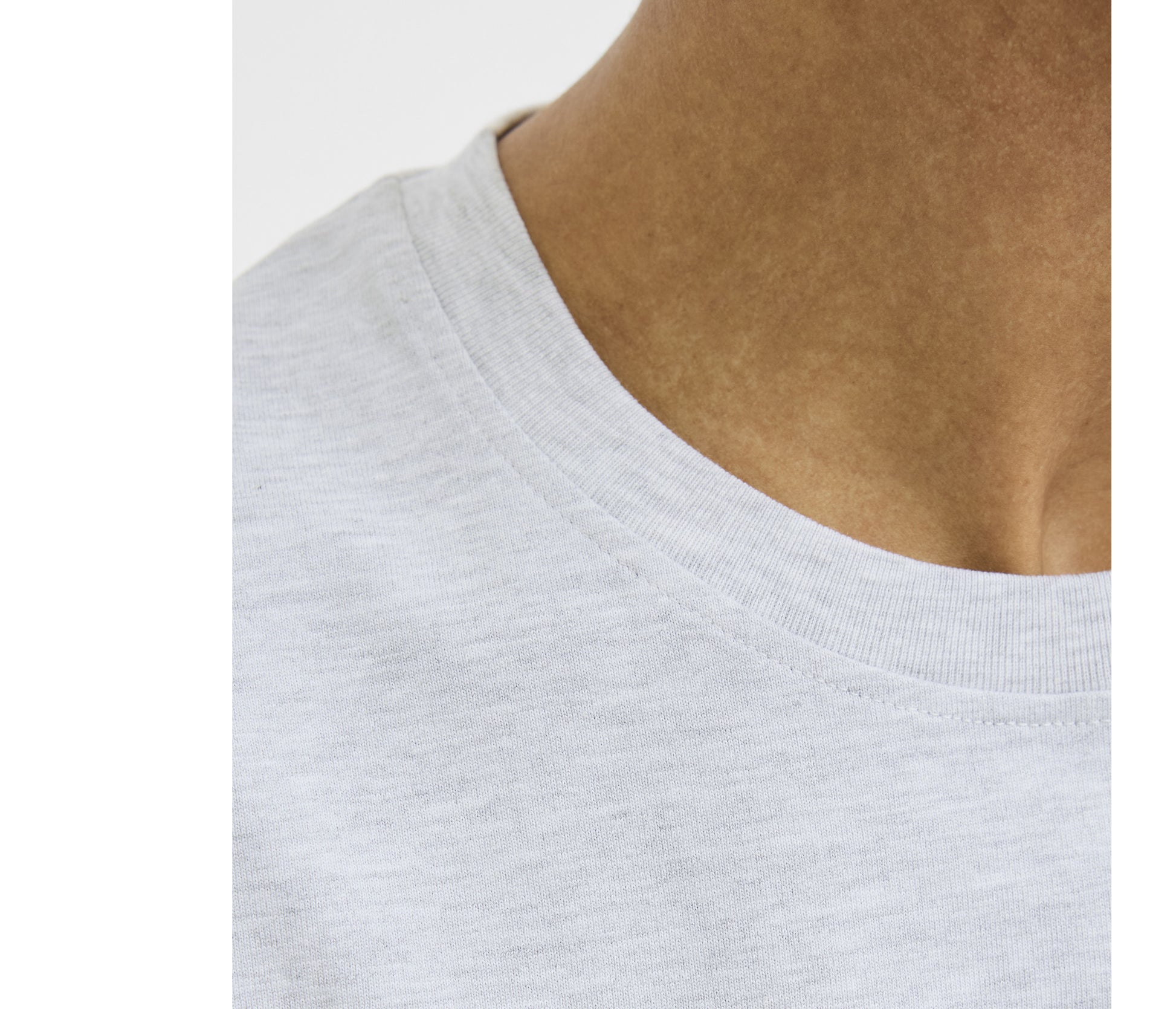 Tee-Shirt Unisexe en Coton Organique - Melange White