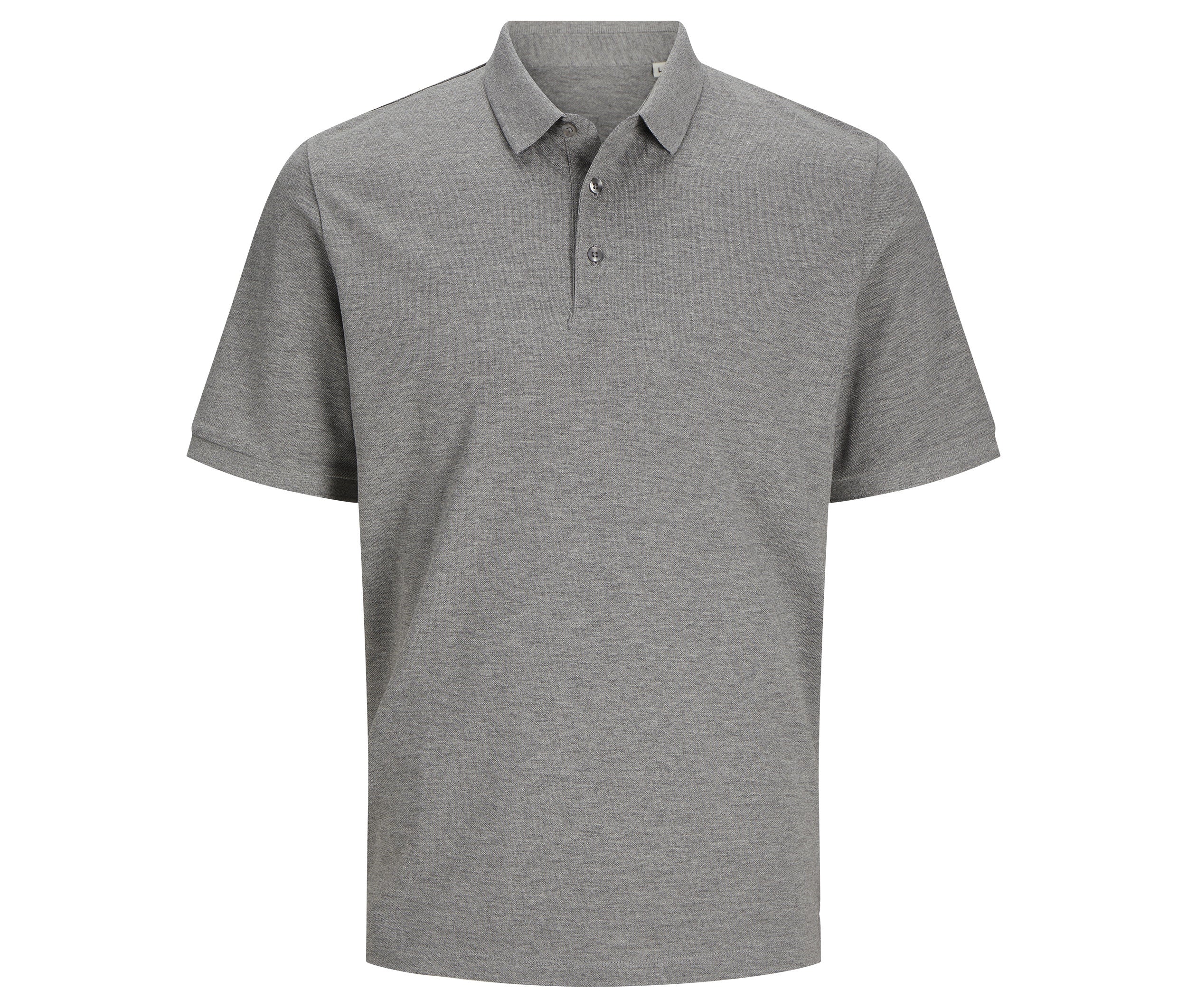 Polo Unisexe en Coton Organique - Light Grey Melange