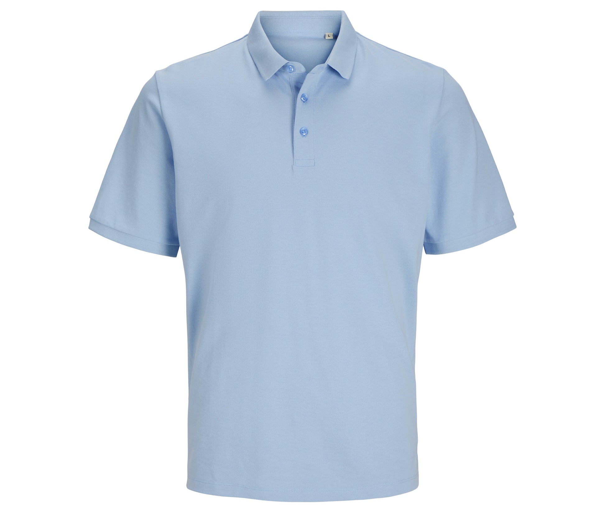 Polo Unisexe en Coton Organique - Skyway Blue
