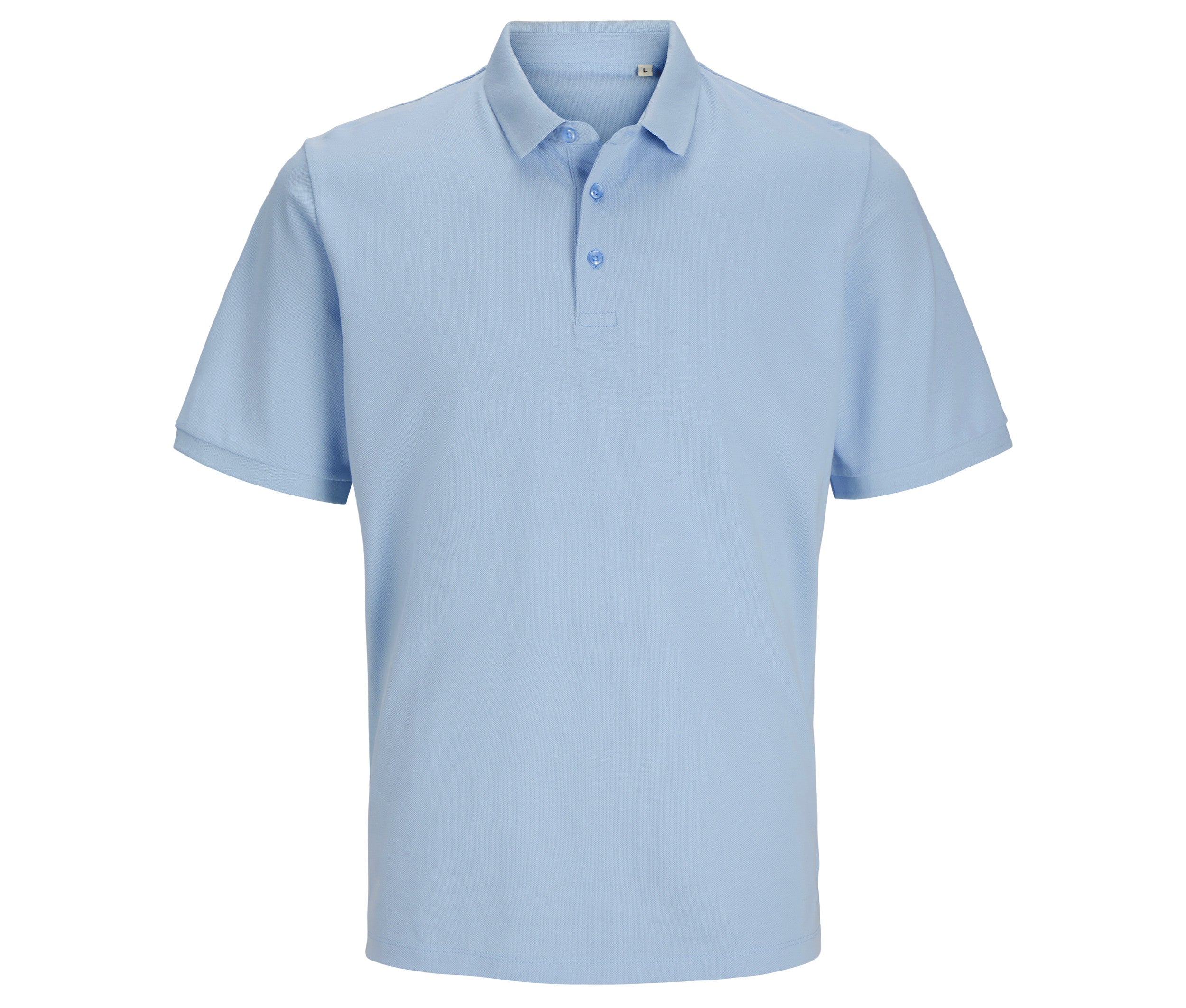 Polo Unisexe en Coton Organique - Skyway Blue