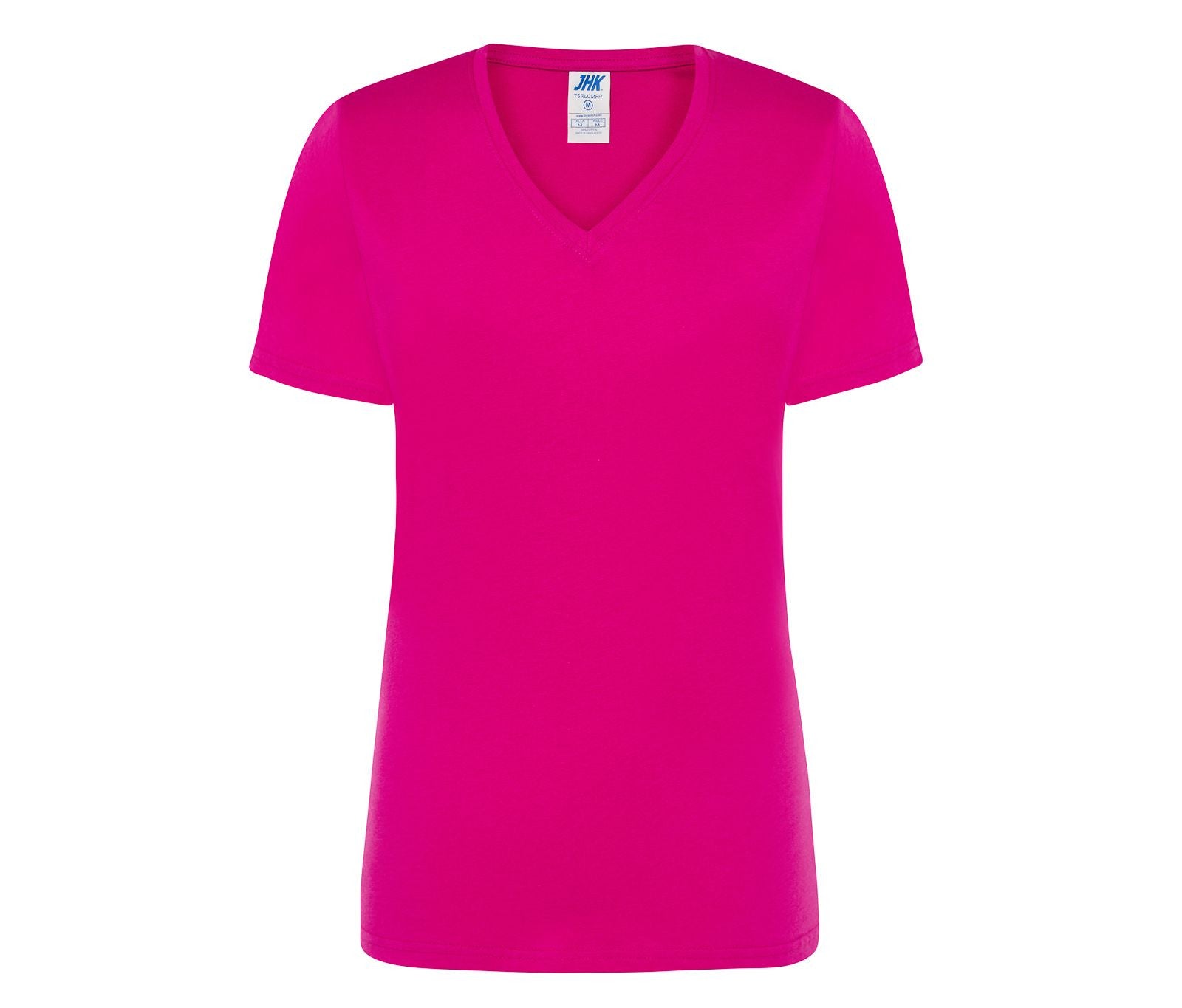 Tee-Shirt Femme Col V 145 - Fuchsia