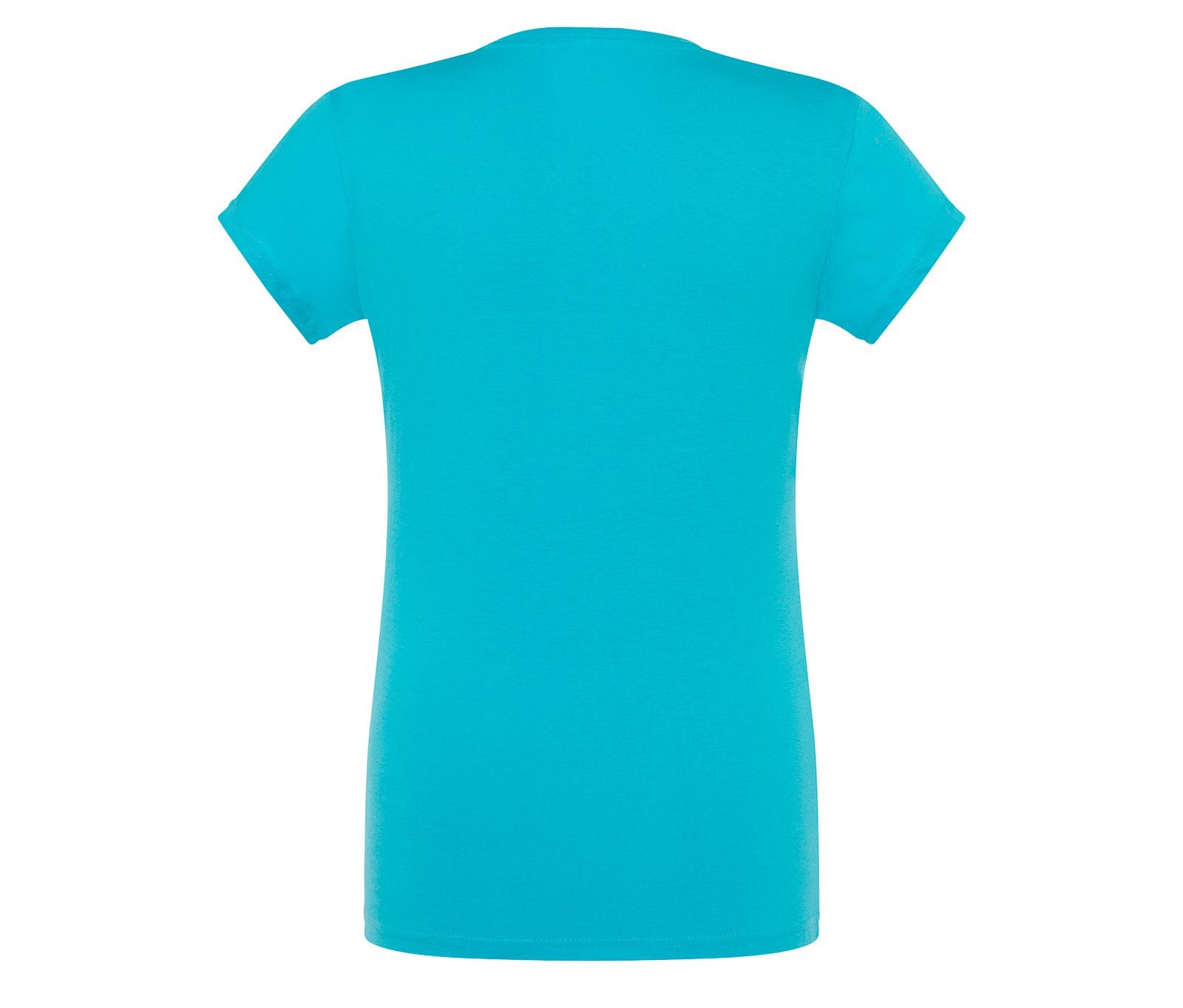 Tee-Shirt Femme Col V 145 - Turquoise
