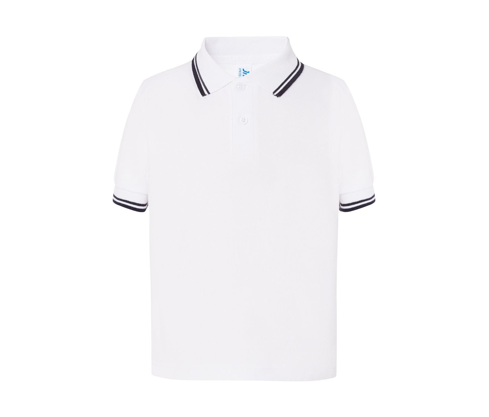 Polo Enfant Contrasté - White / Navy