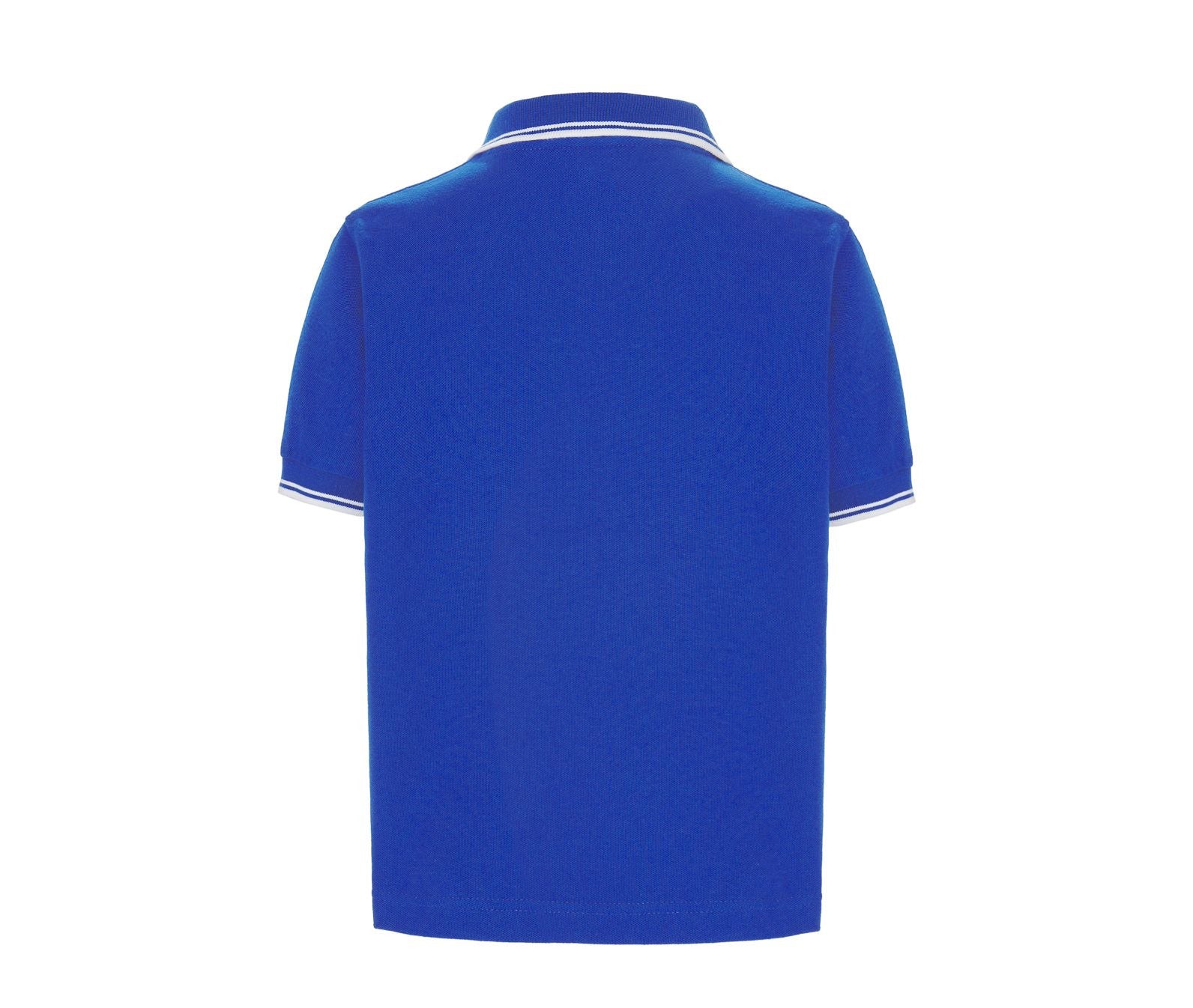 Polo Enfant Contrasté - Royal Blue / White