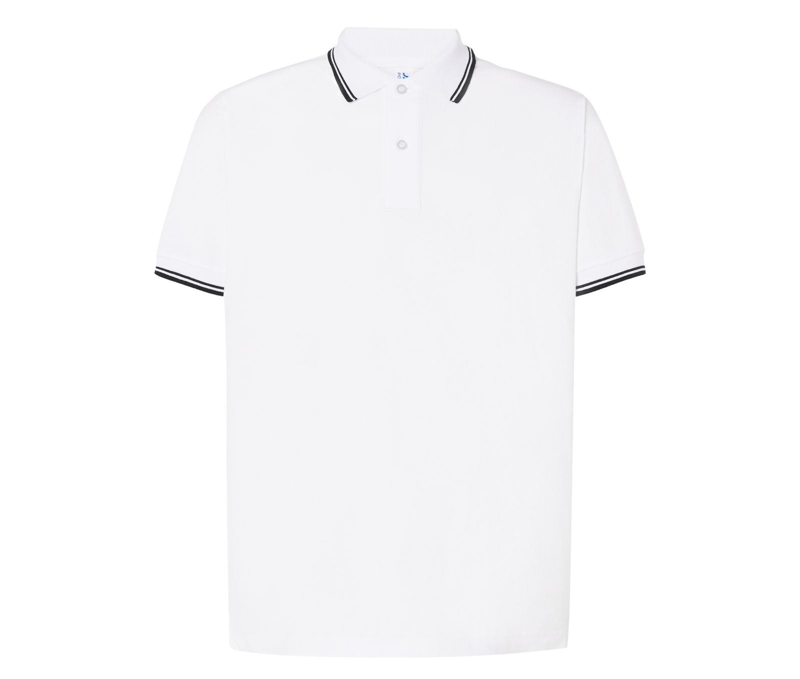 Polo Homme Contrasté - White / Black