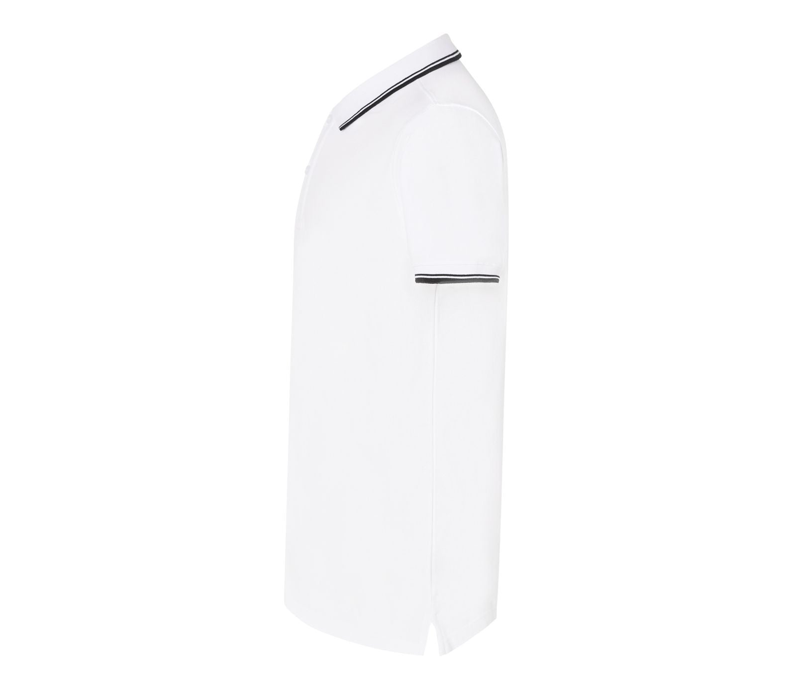 Polo Homme Contrasté - White / Black