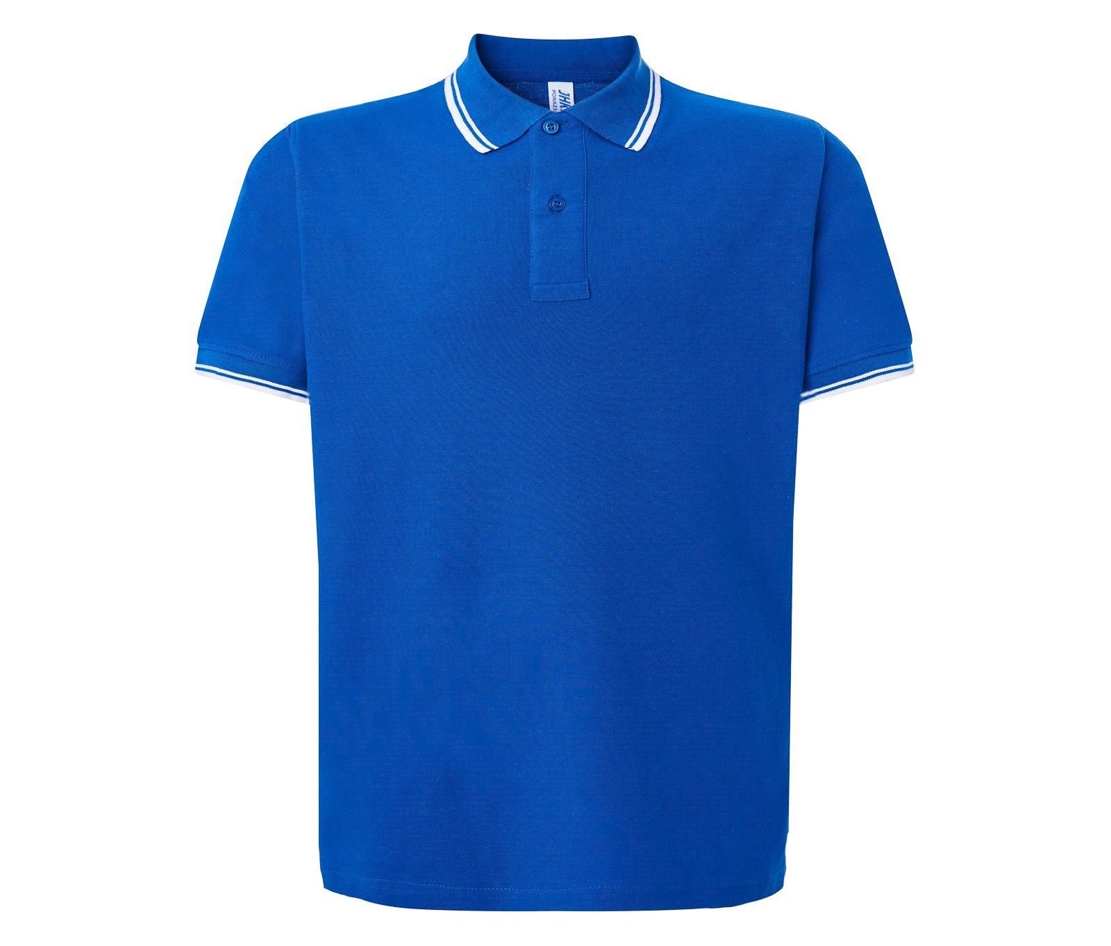 Polo Homme Contrasté - Royal / White