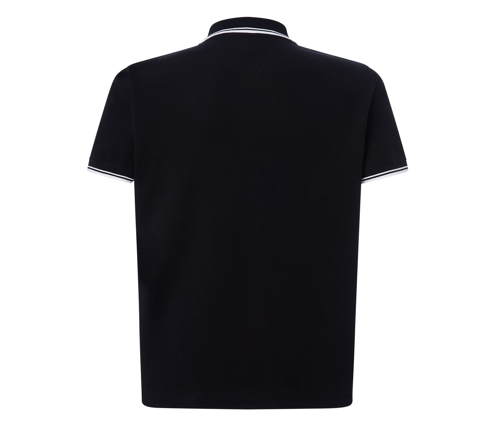 Polo Homme Contrasté - Black / White