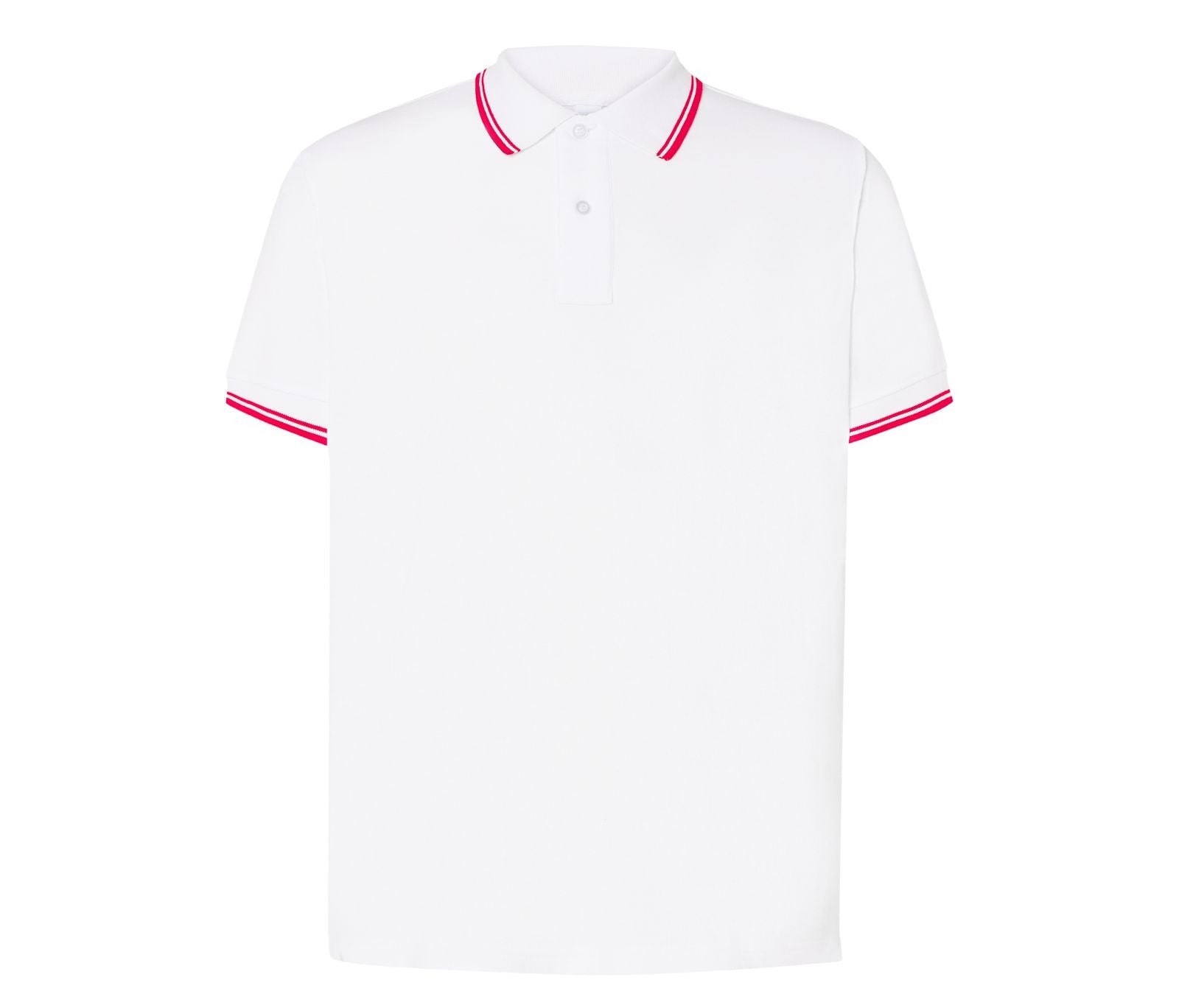 Polo Homme Contrasté - White / Red