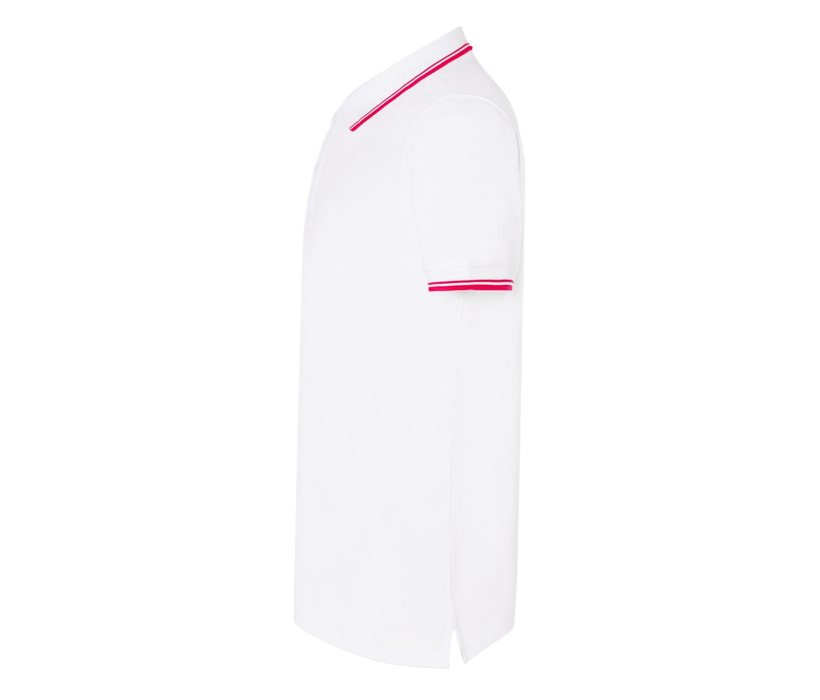 Polo Homme Contrasté - White / Red