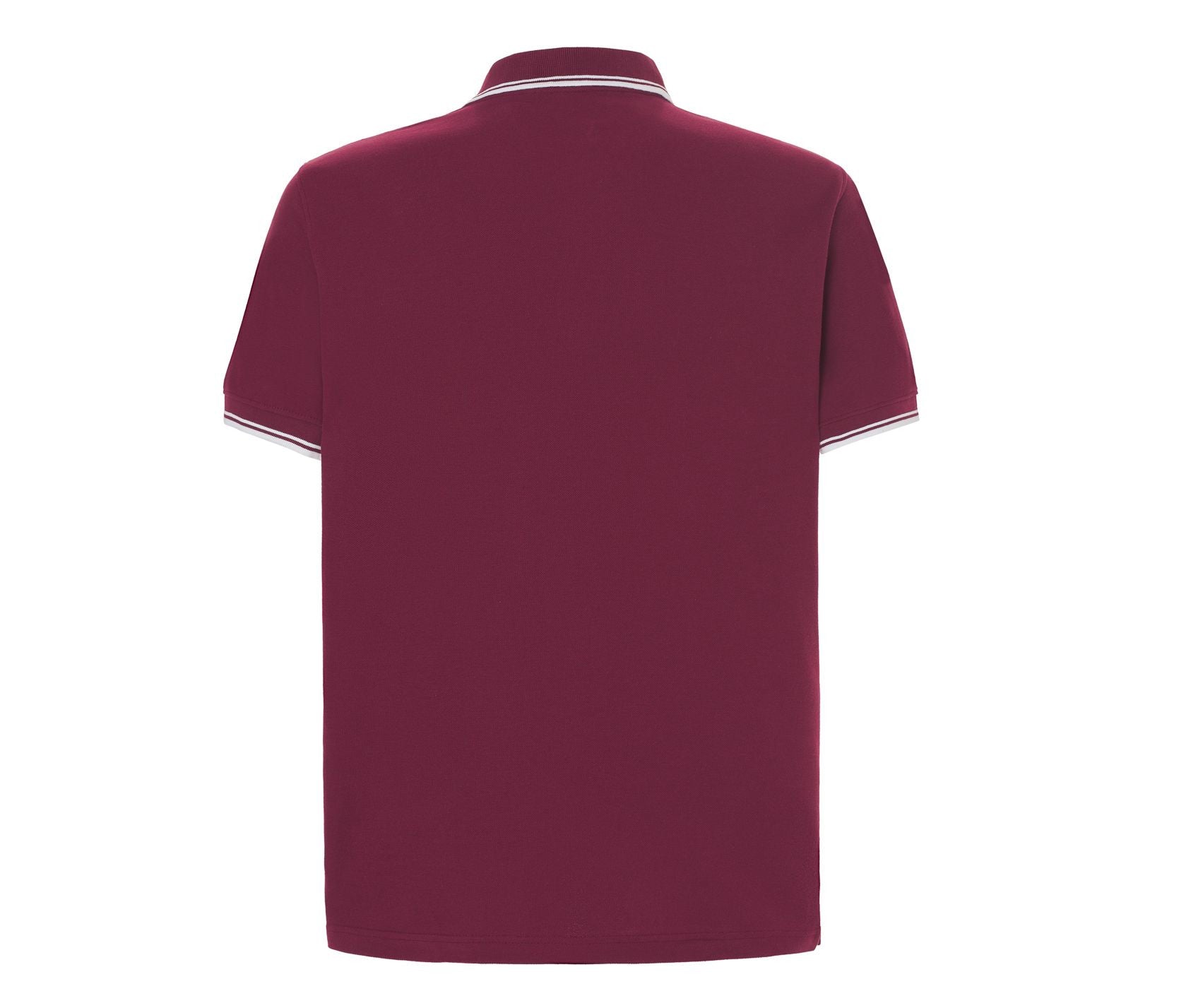 Polo Homme Contrasté - Burgundy/white