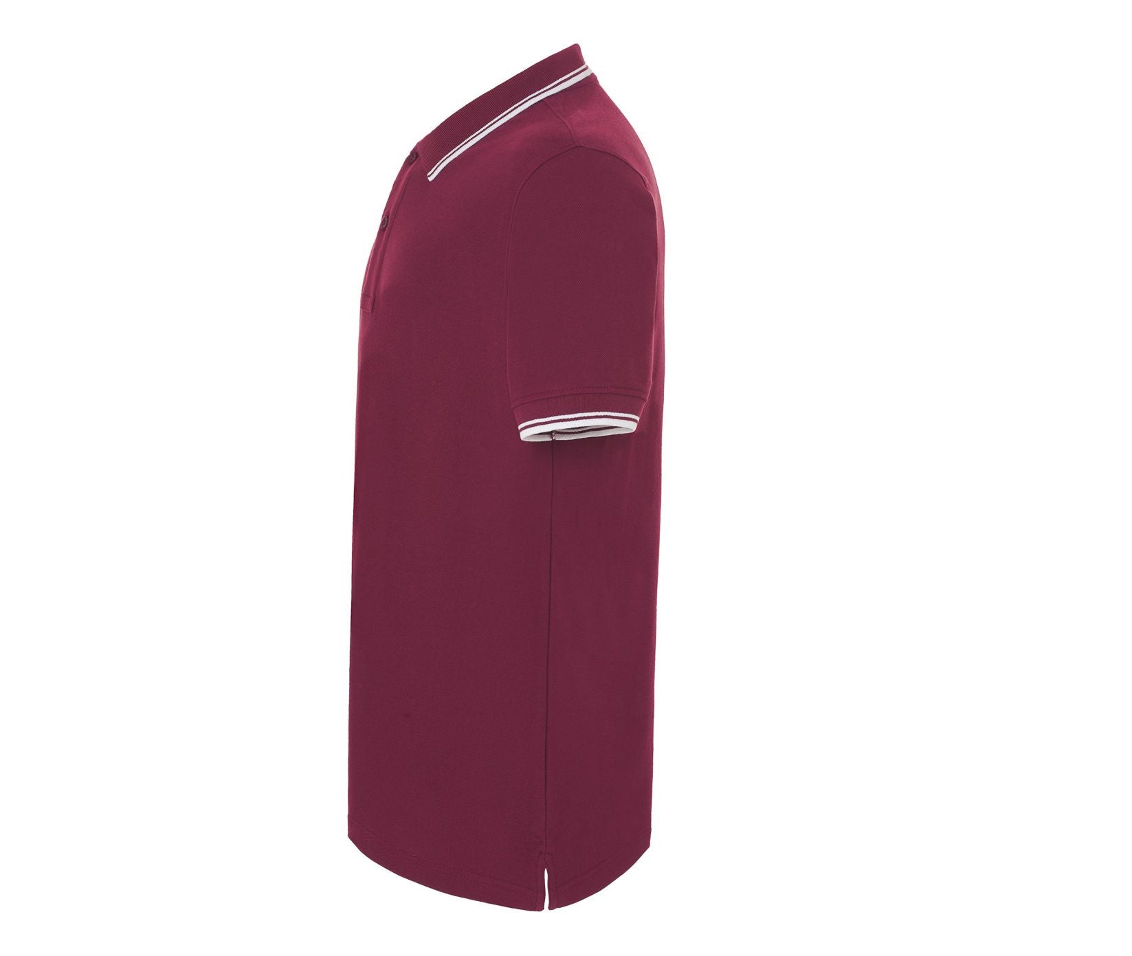 Polo Homme Contrasté - Burgundy/white