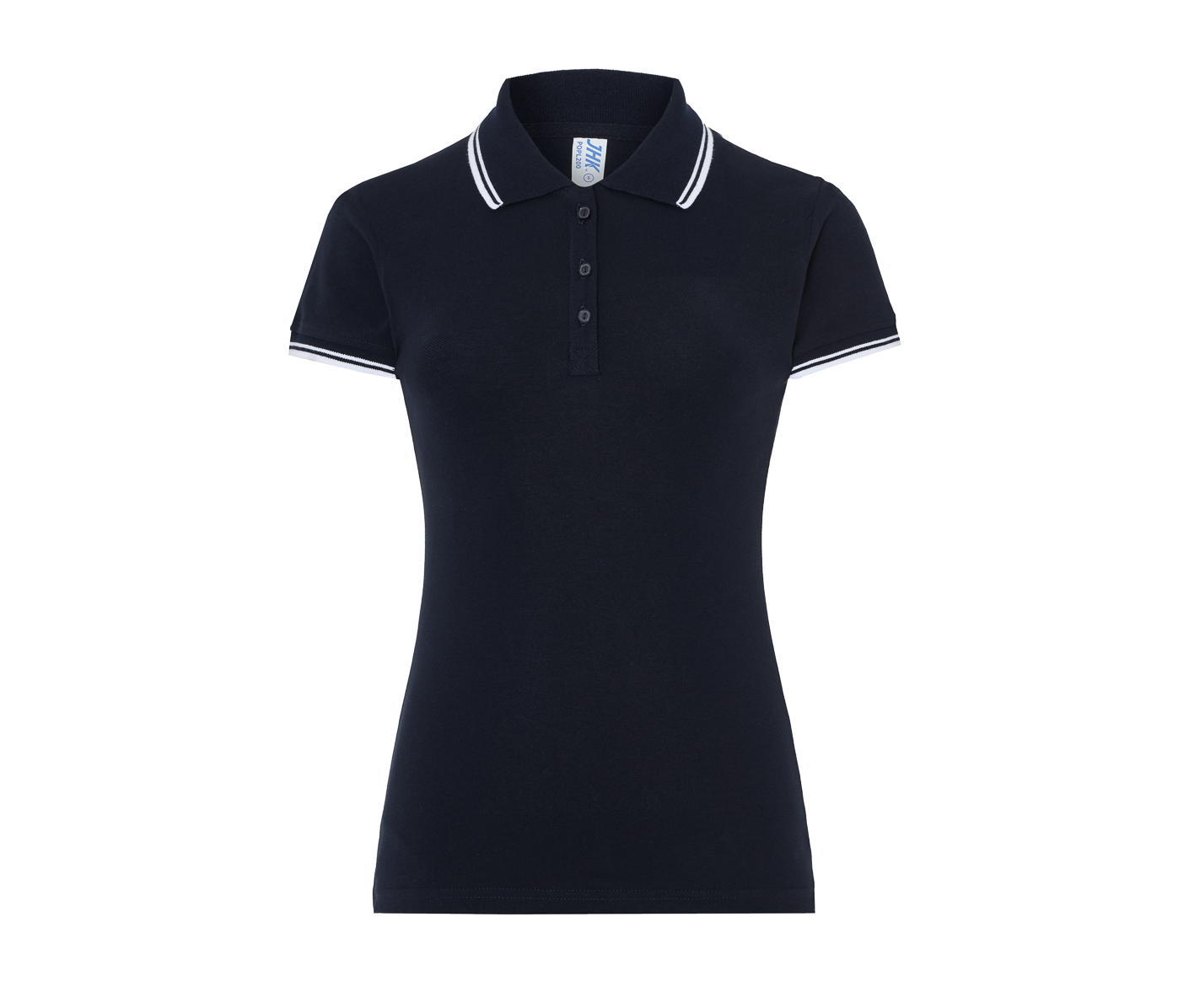 Polo Femme Piqué - Navy/white