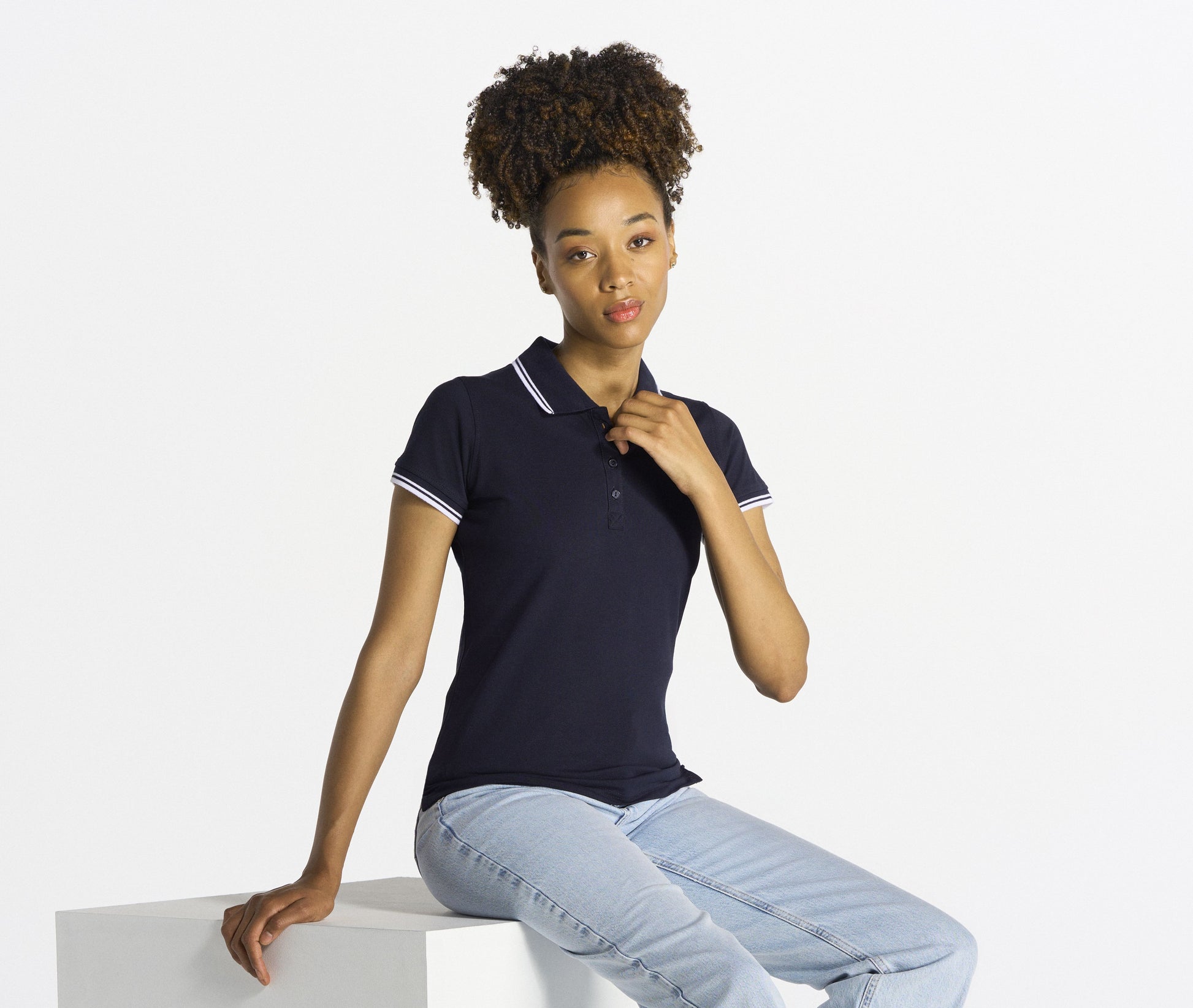 Polo femme piqué