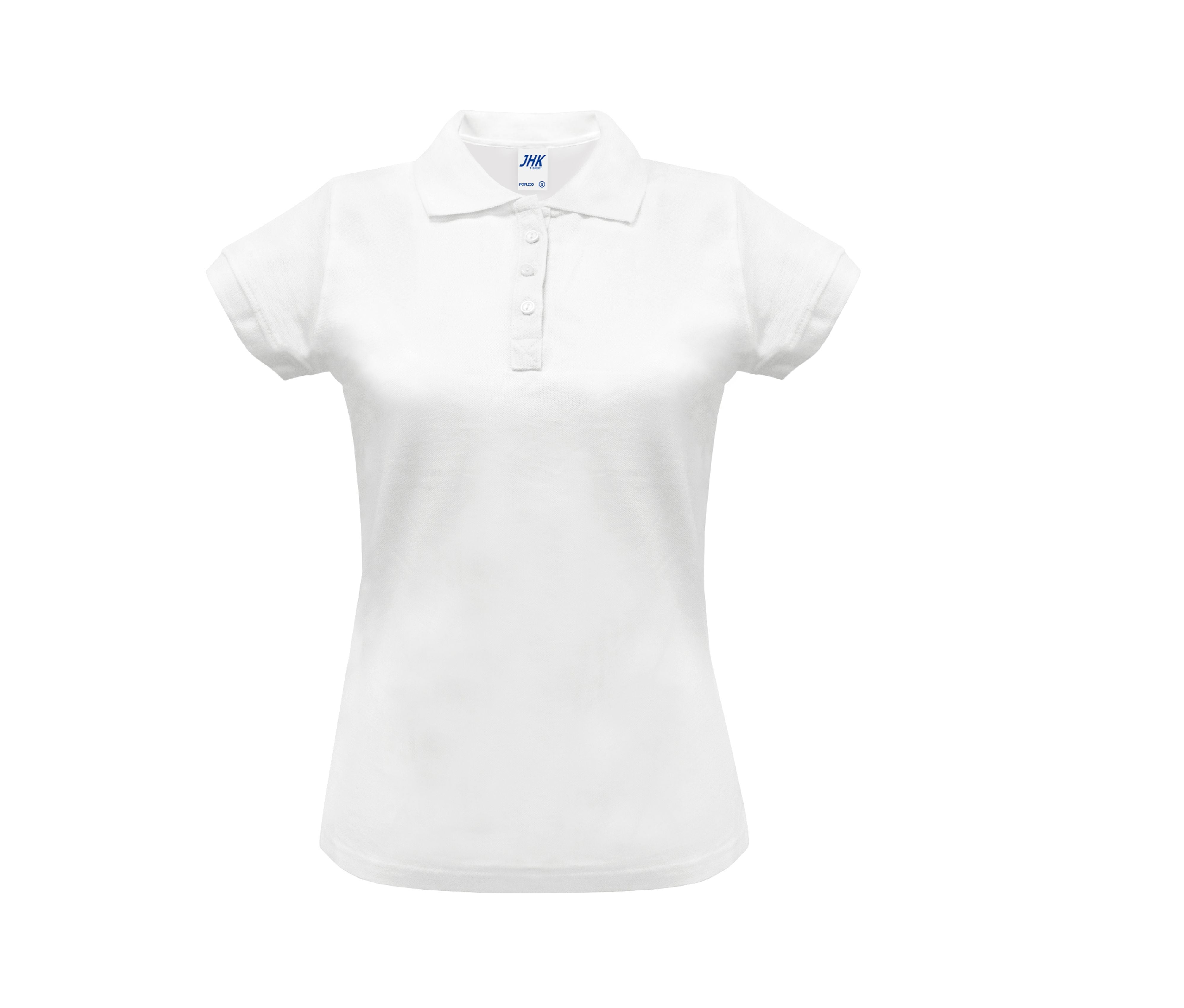 Polo Piqué Femme 200 - White