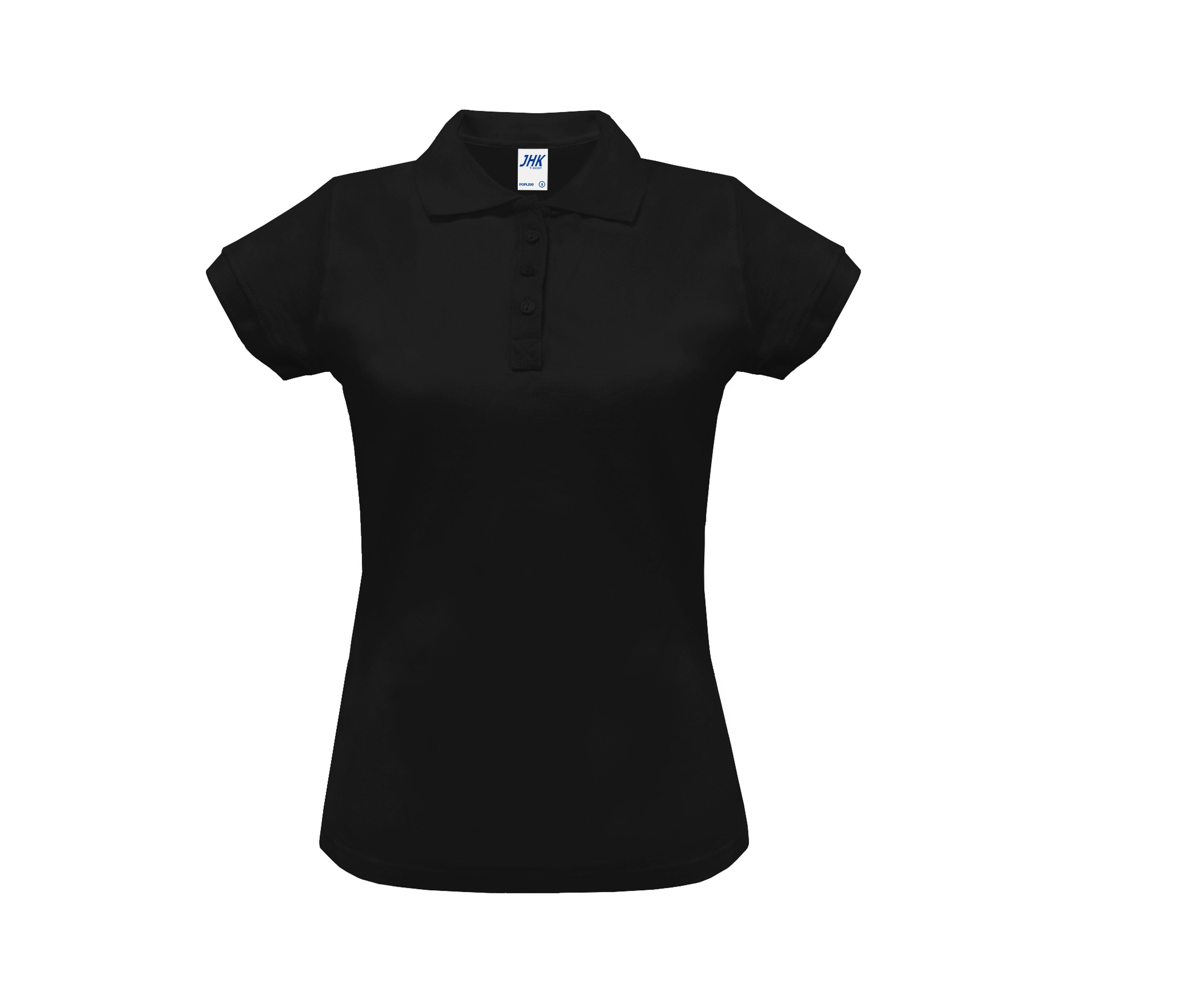Polo Piqué Femme 200 - Black