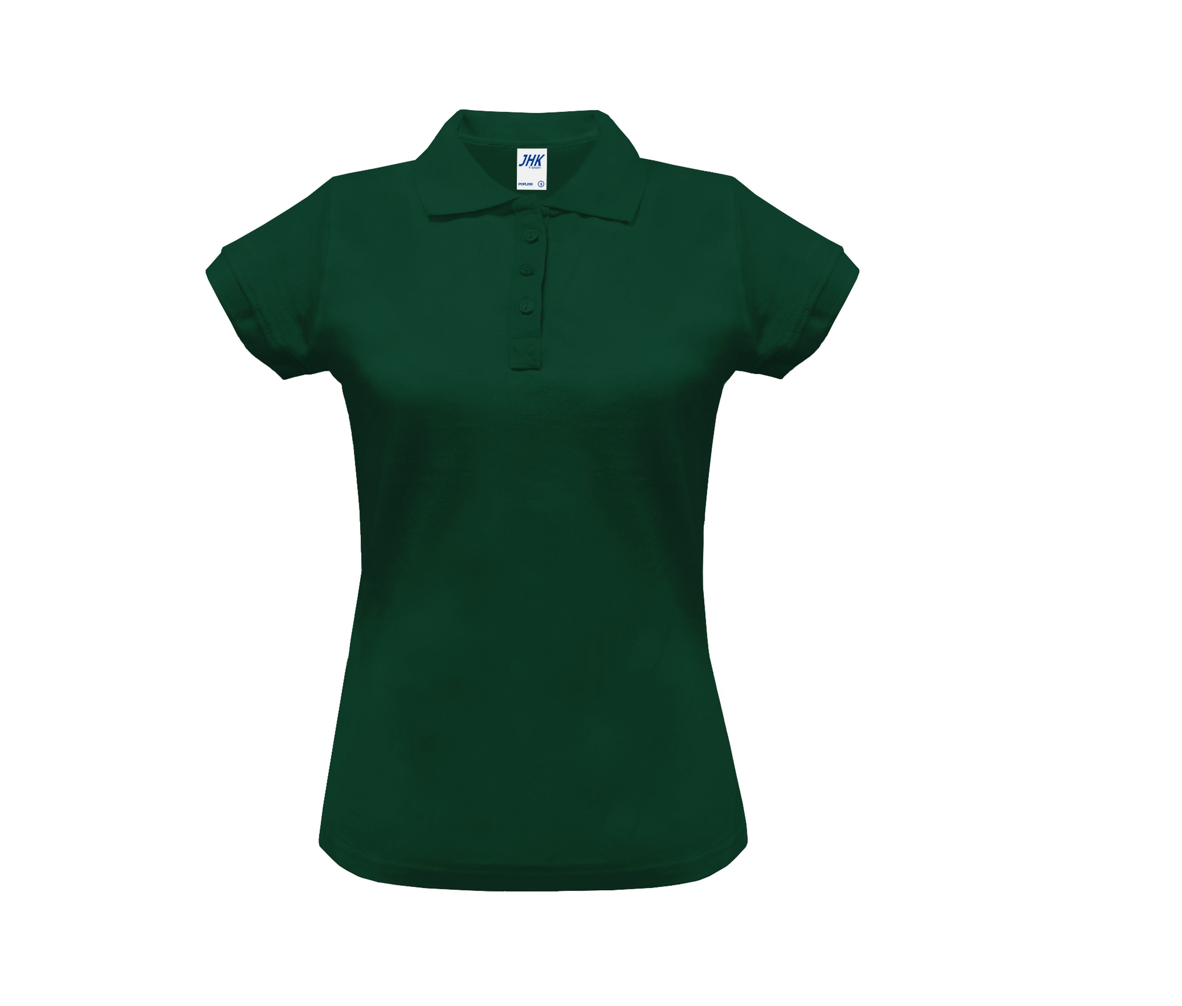 Polo Piqué Femme 200 - Bottle Green