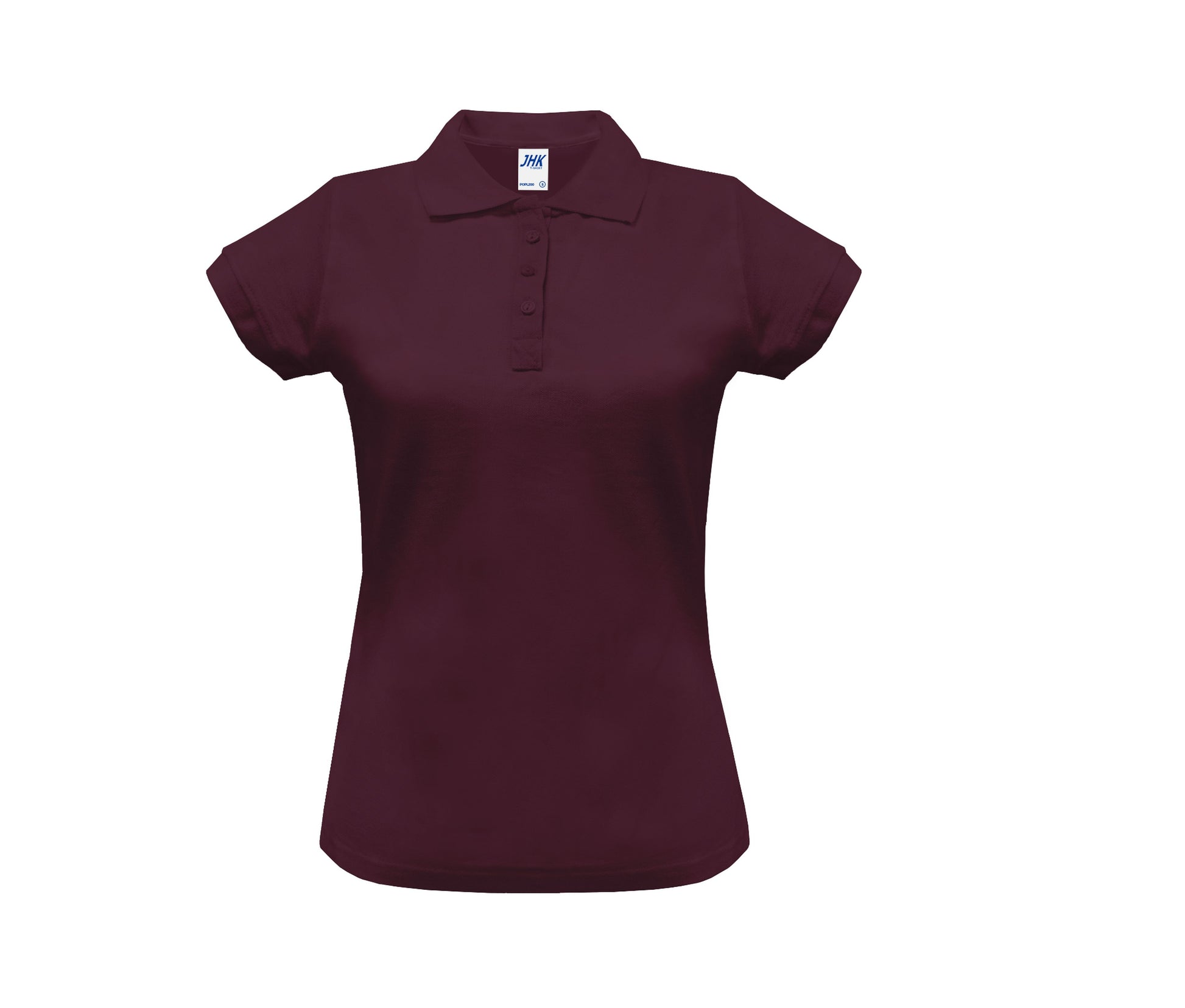 Polo Piqué Femme 200 - Burgundy