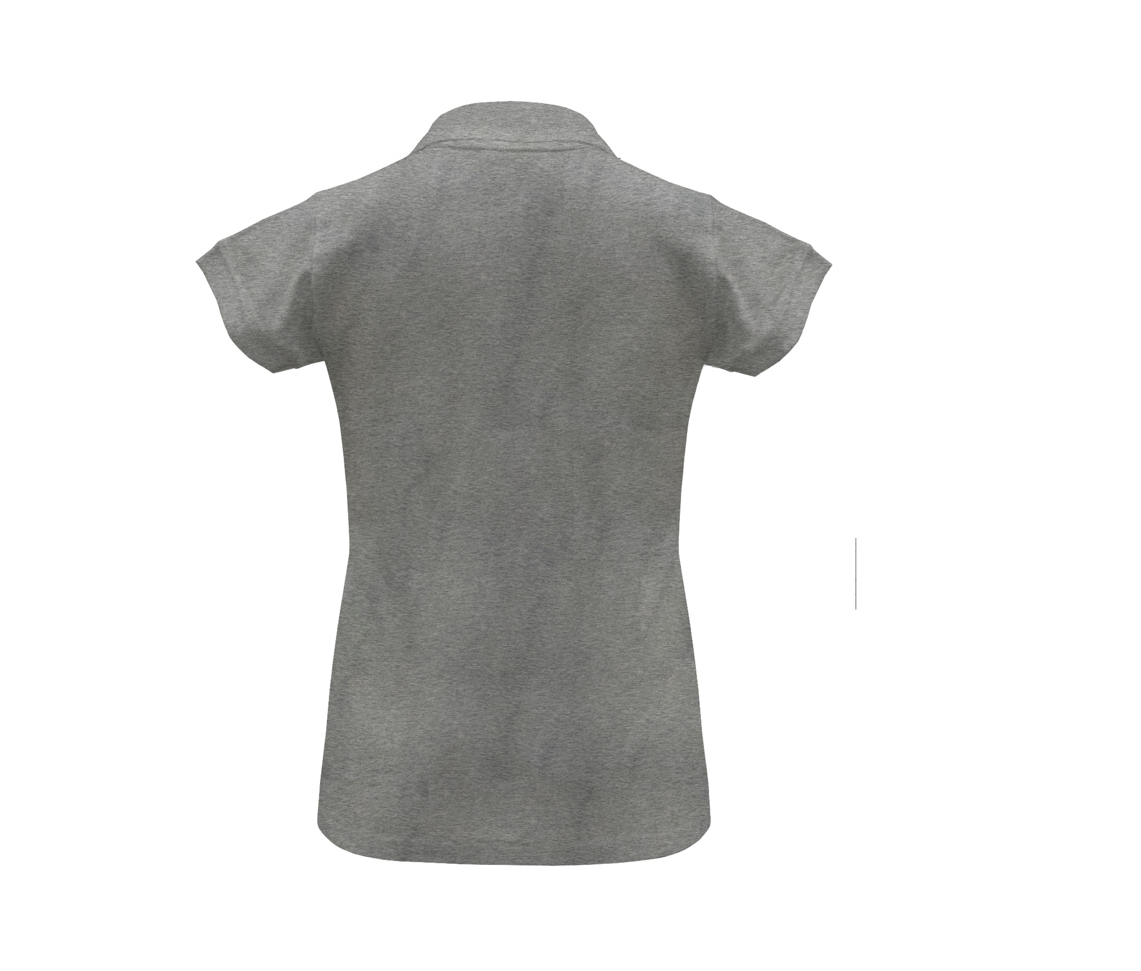 Polo Piqué Femme 200 - Grey Melange