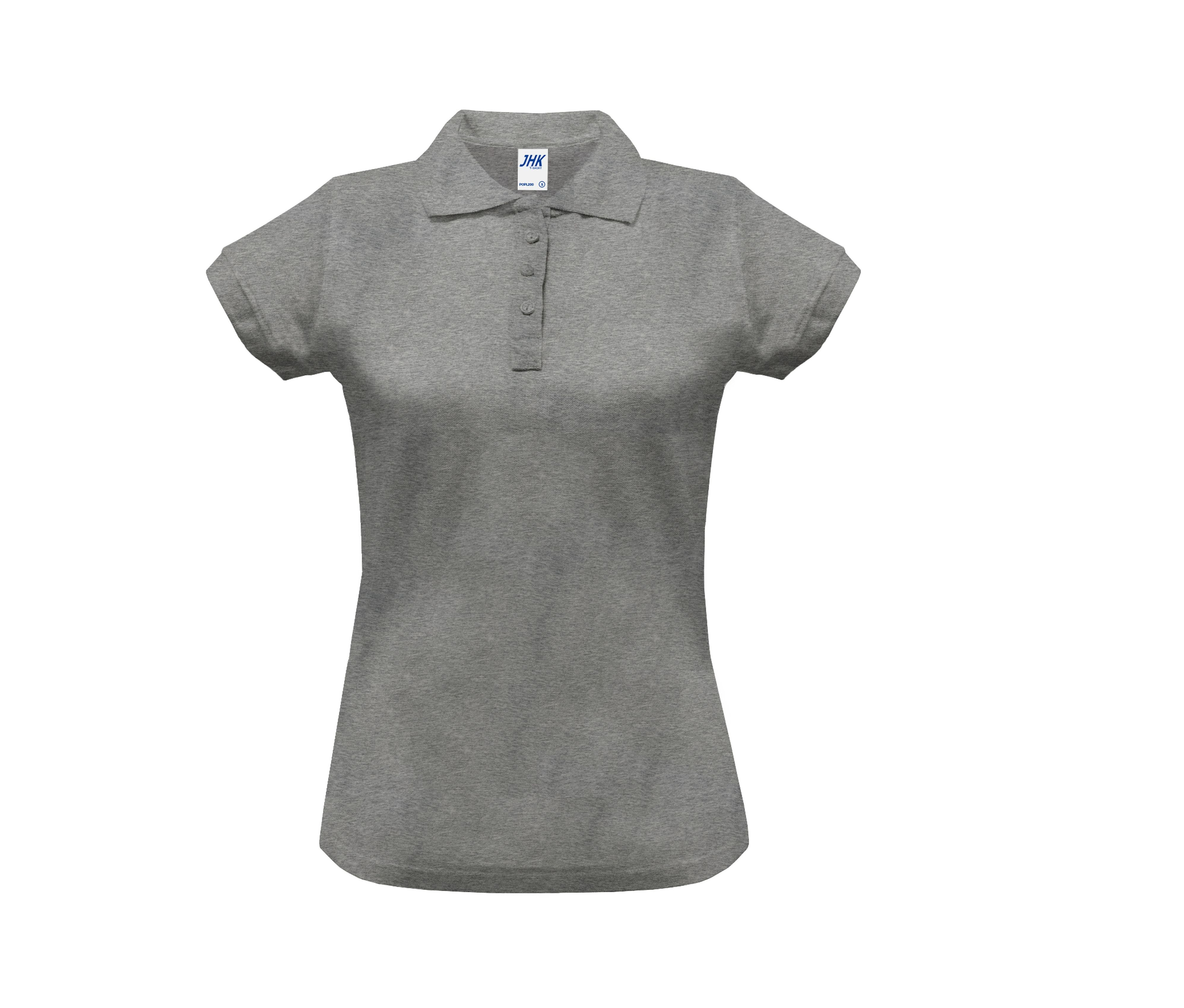 Polo Piqué Femme 200 - Grey Melange