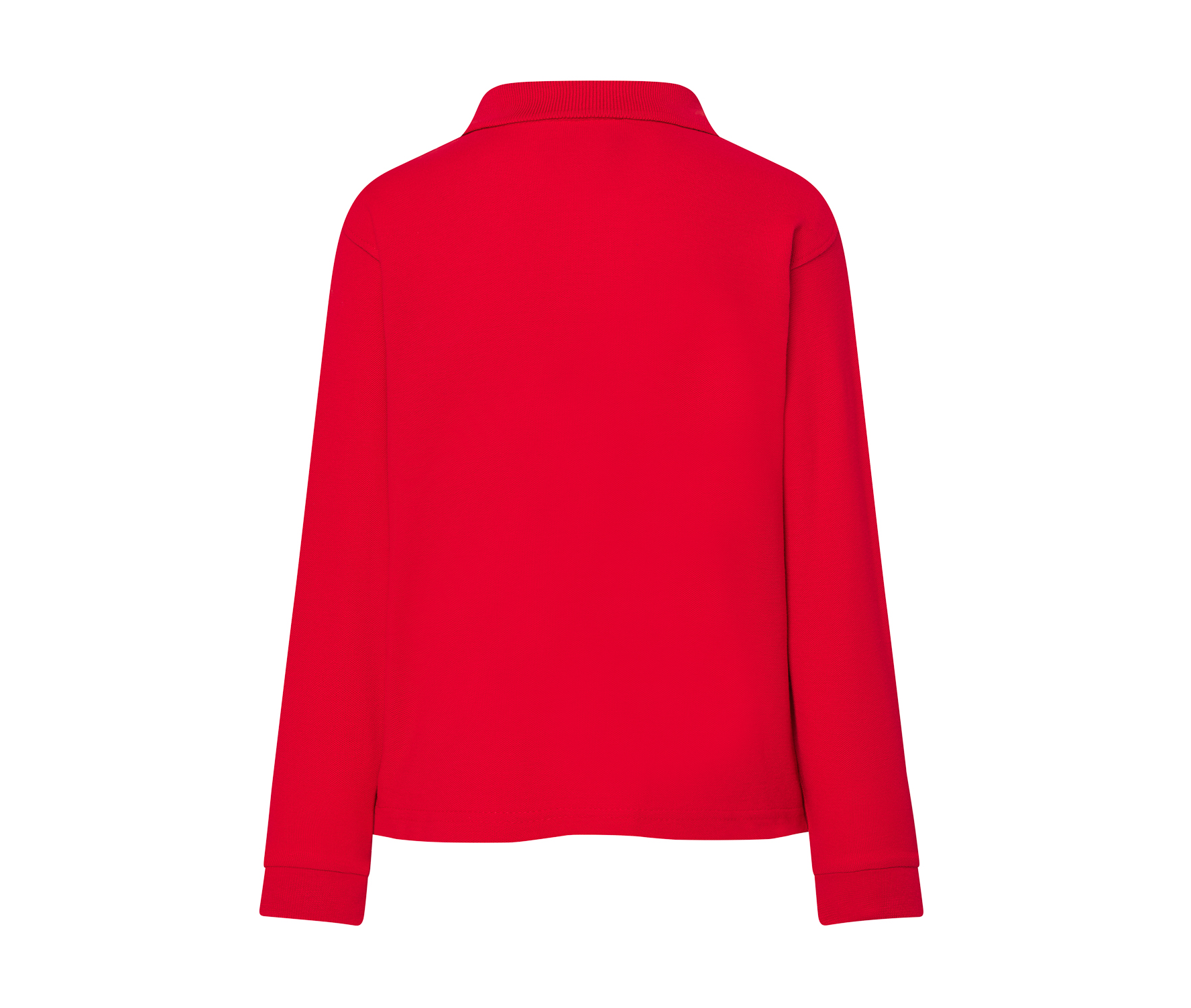 Polo Piqué Enfant Manches Longues - Red