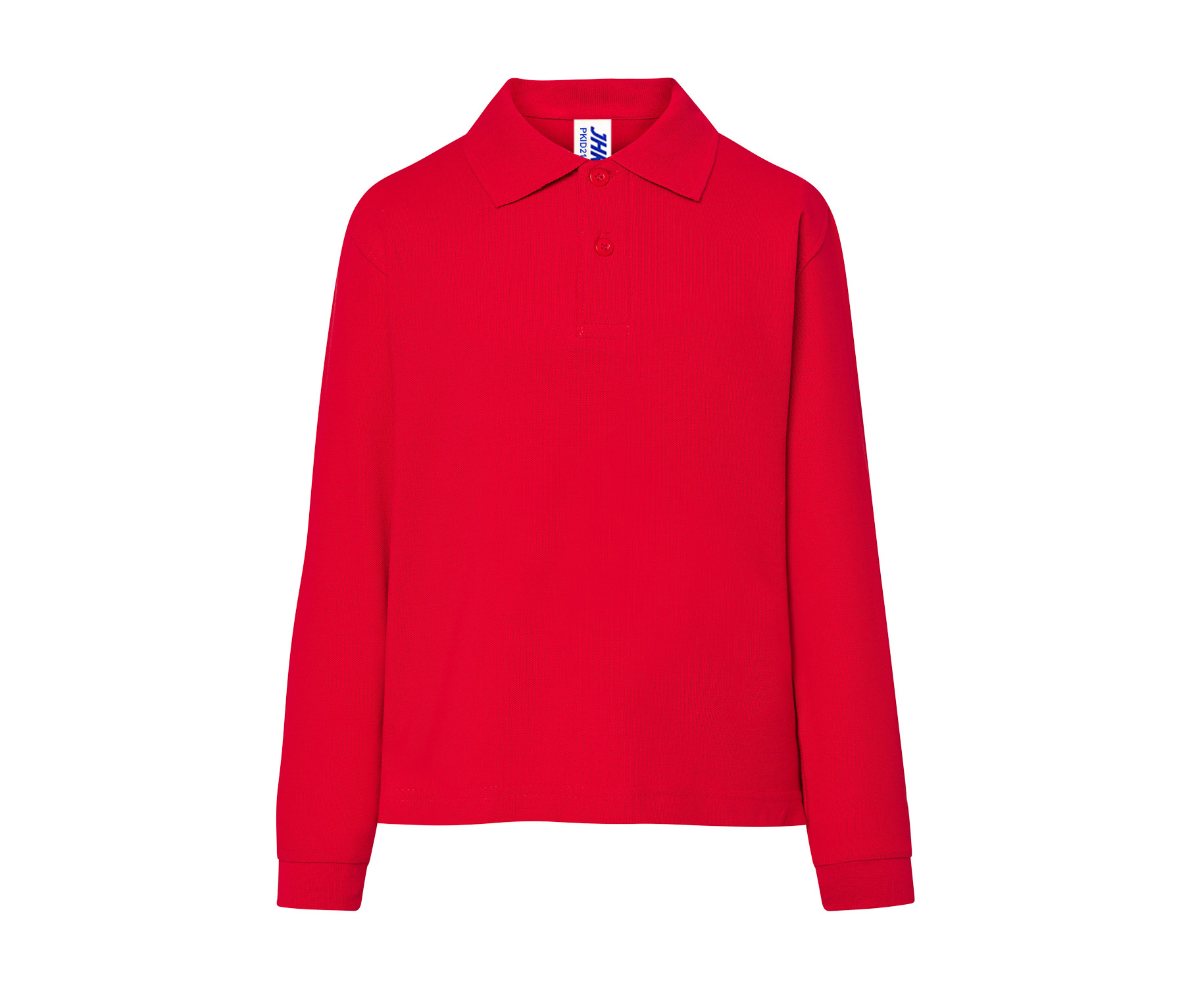 Polo Piqué Enfant Manches Longues - Red