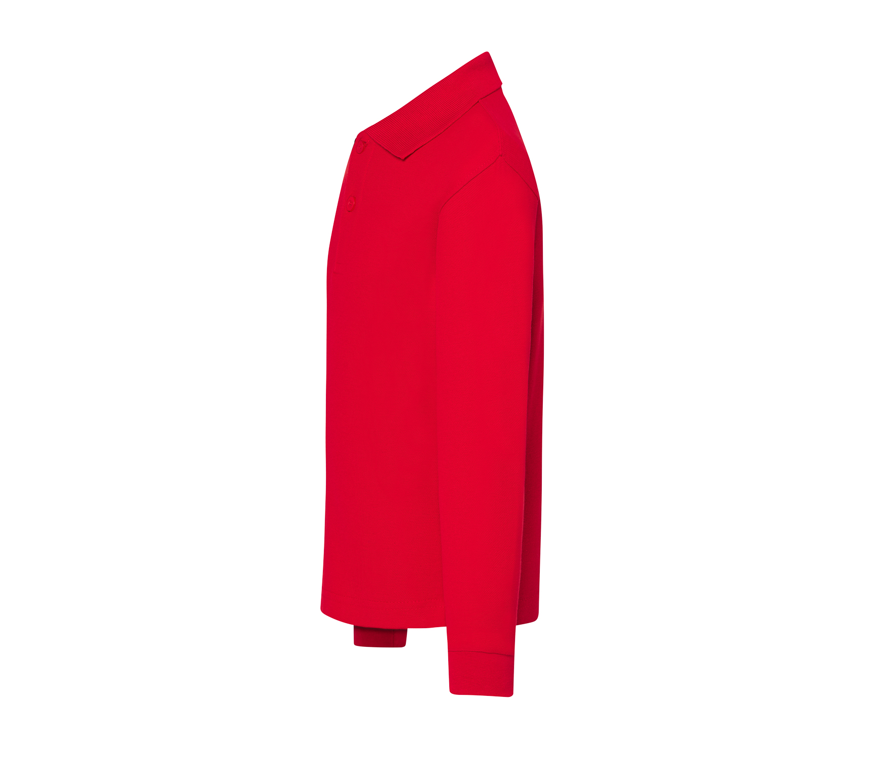 Polo Piqué Enfant Manches Longues - Red
