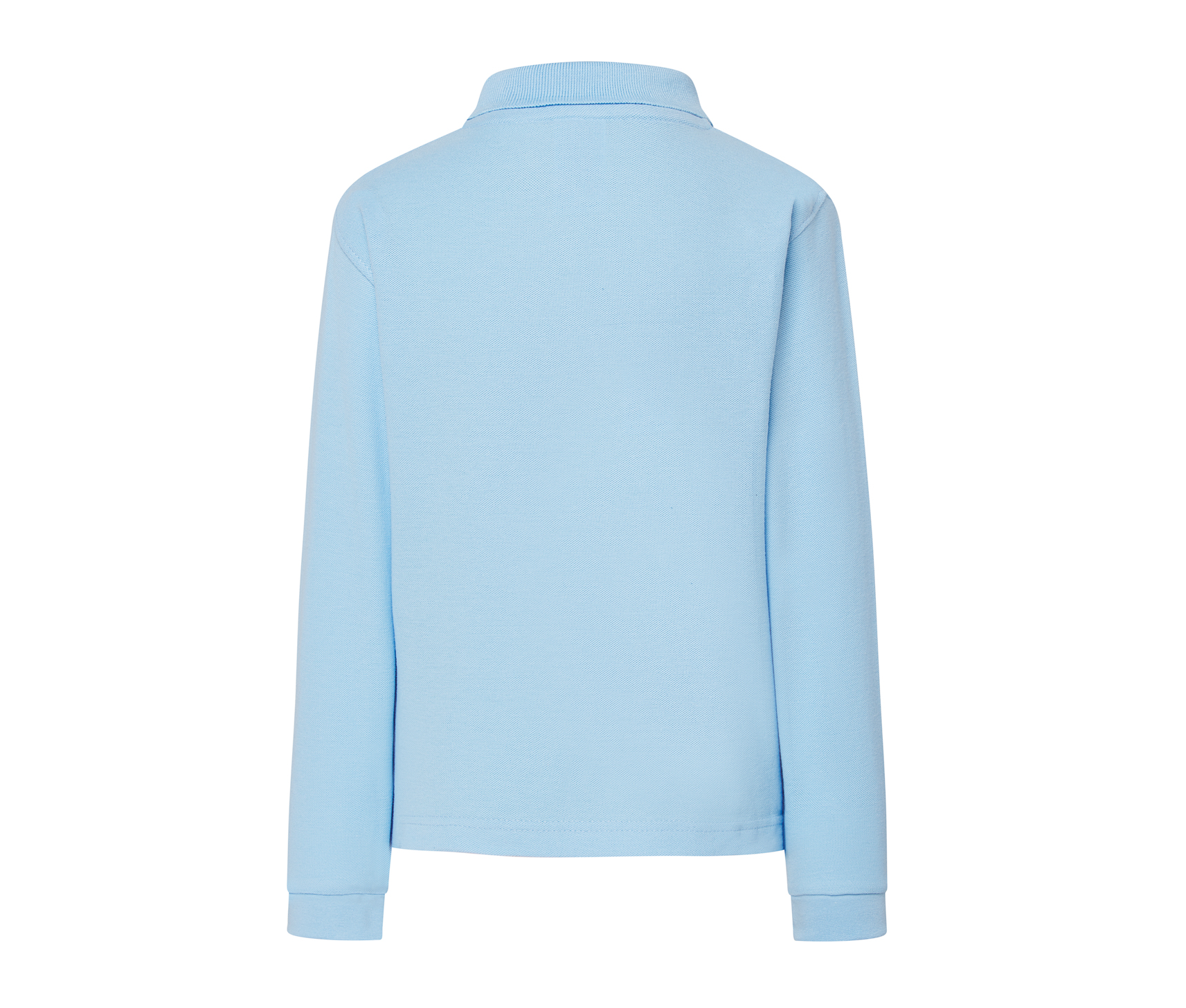 Polo Piqué Enfant Manches Longues - Sky Blue