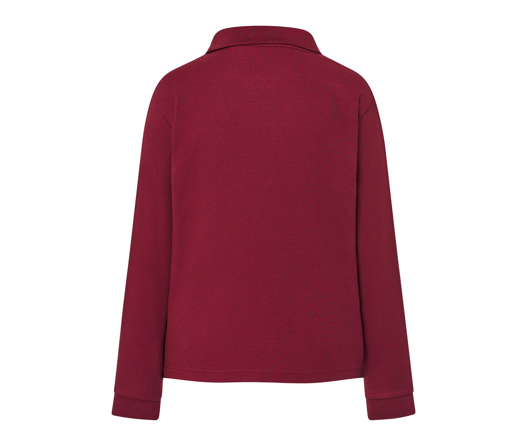 Polo Piqué Enfant Manches Longues - Burgundy