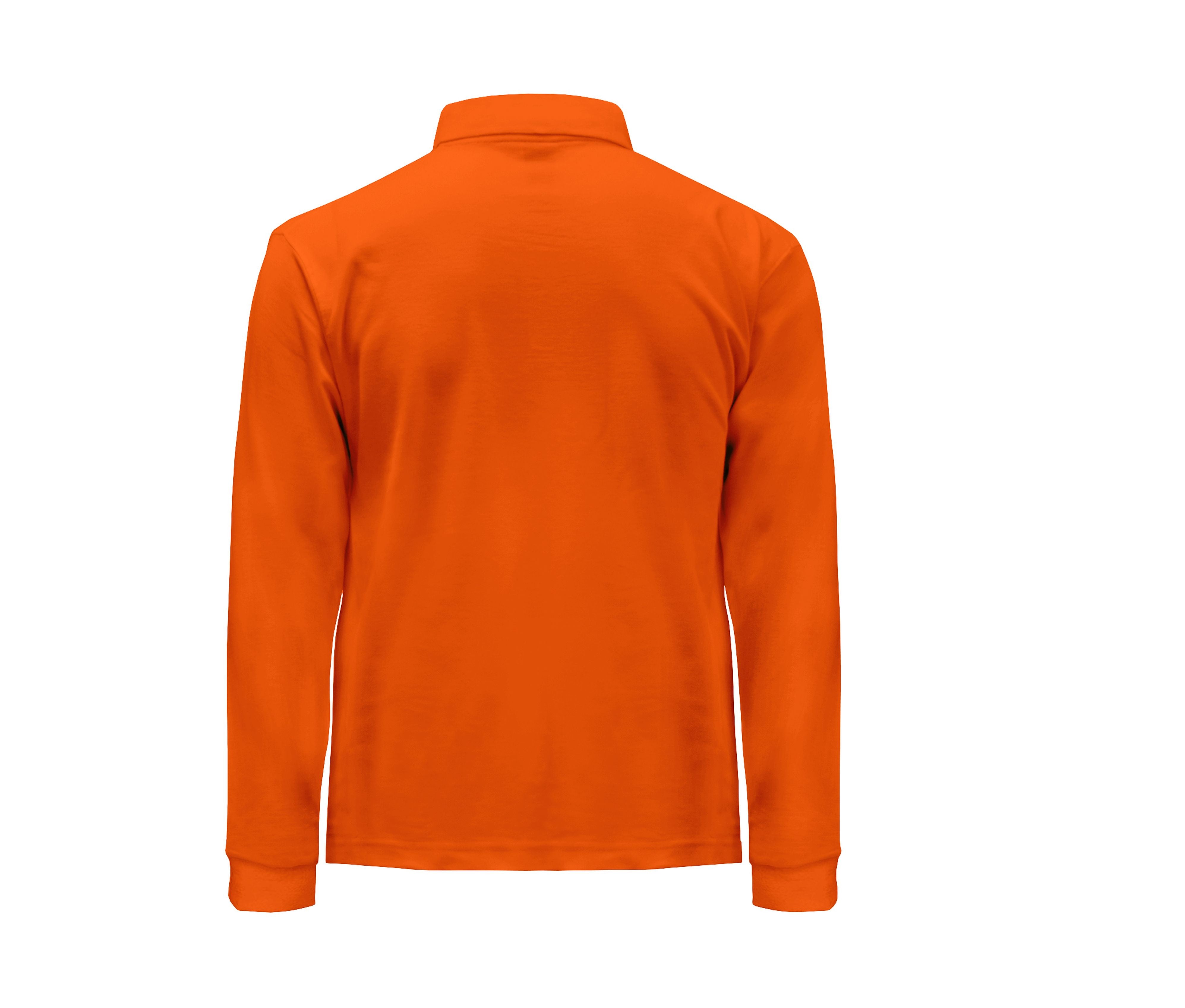 Polo Manches Longues Homme - Orange