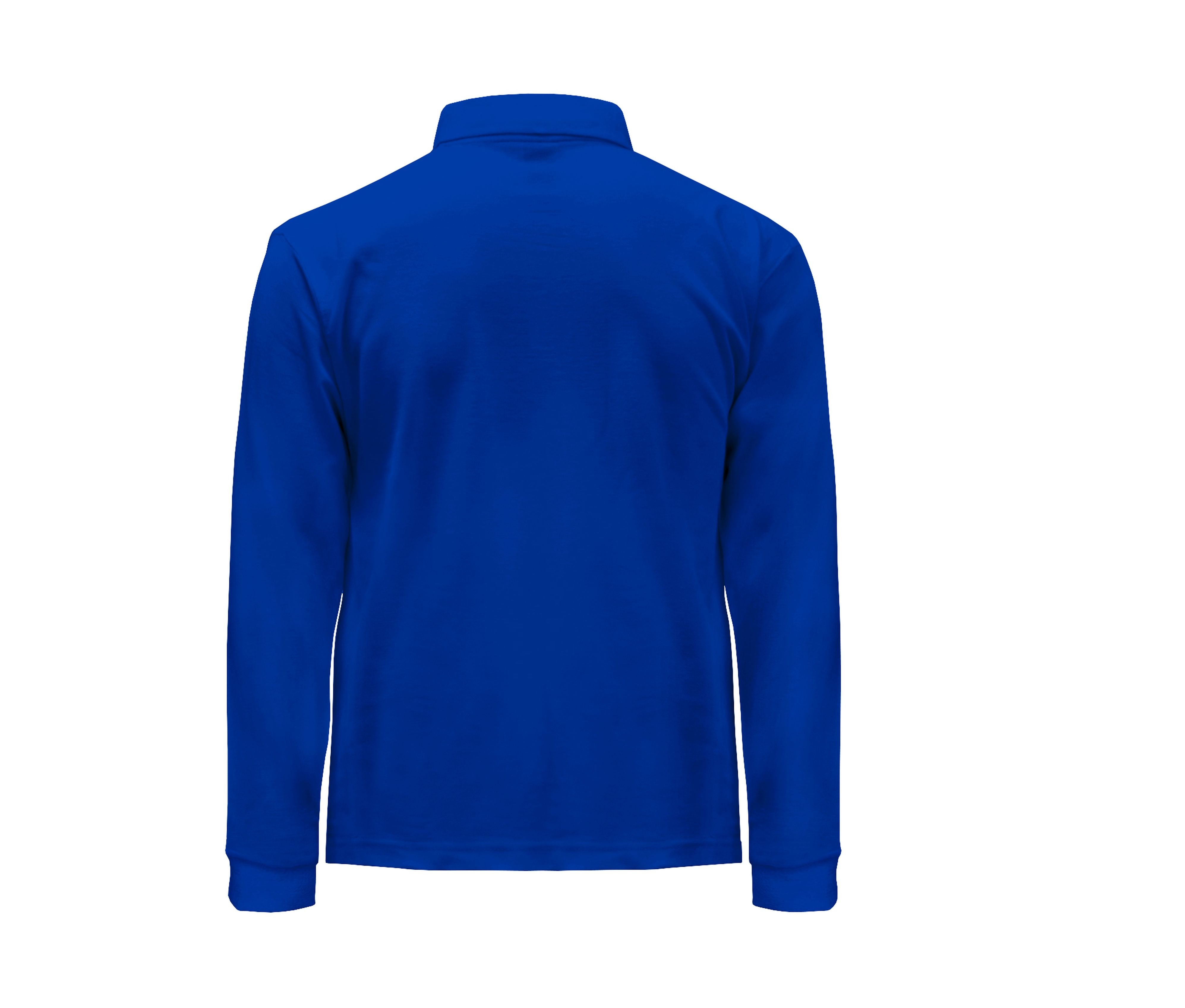 Polo Manches Longues Homme - Royal Blue