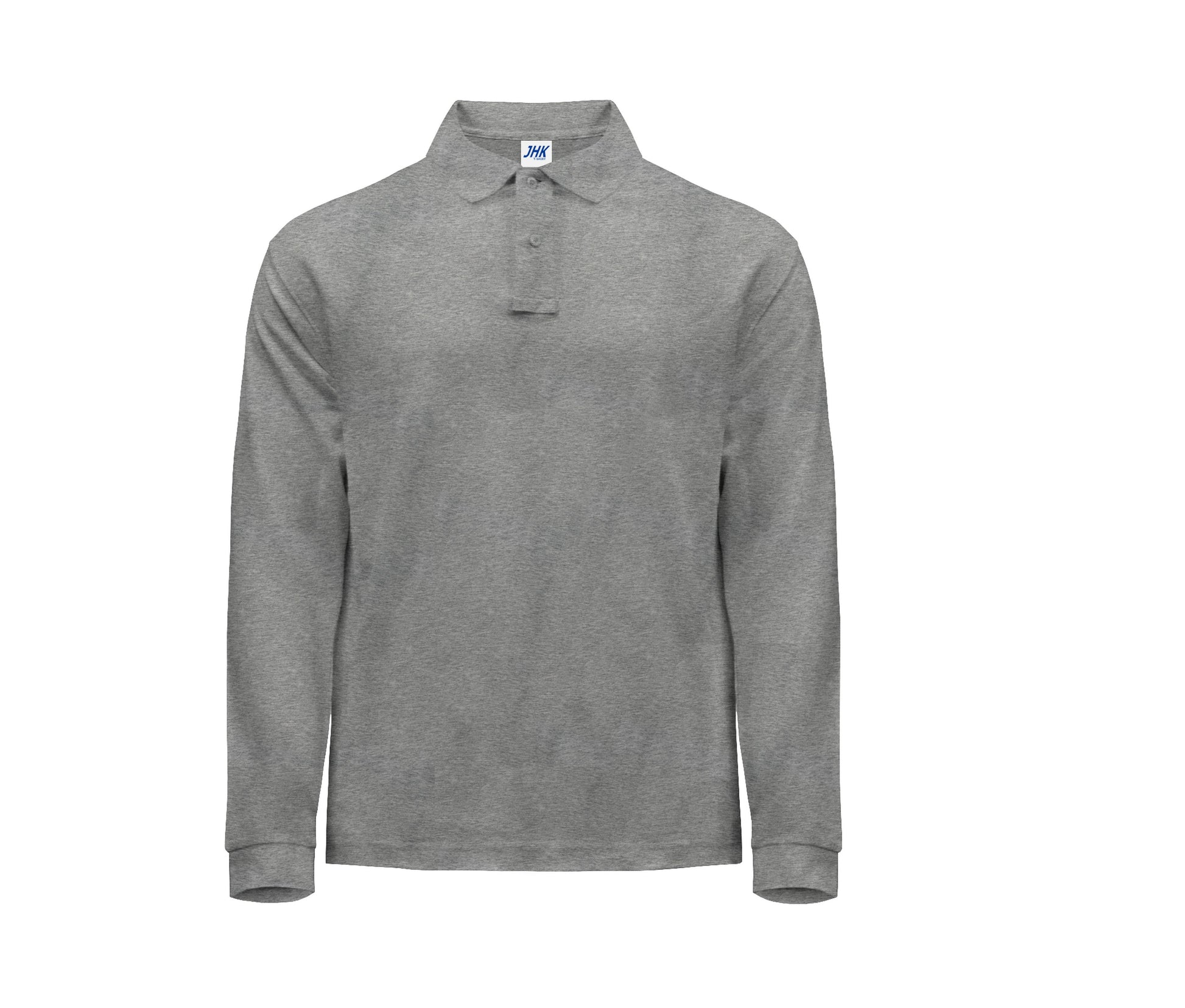 Polo Manches Longues Homme - Grey Melange