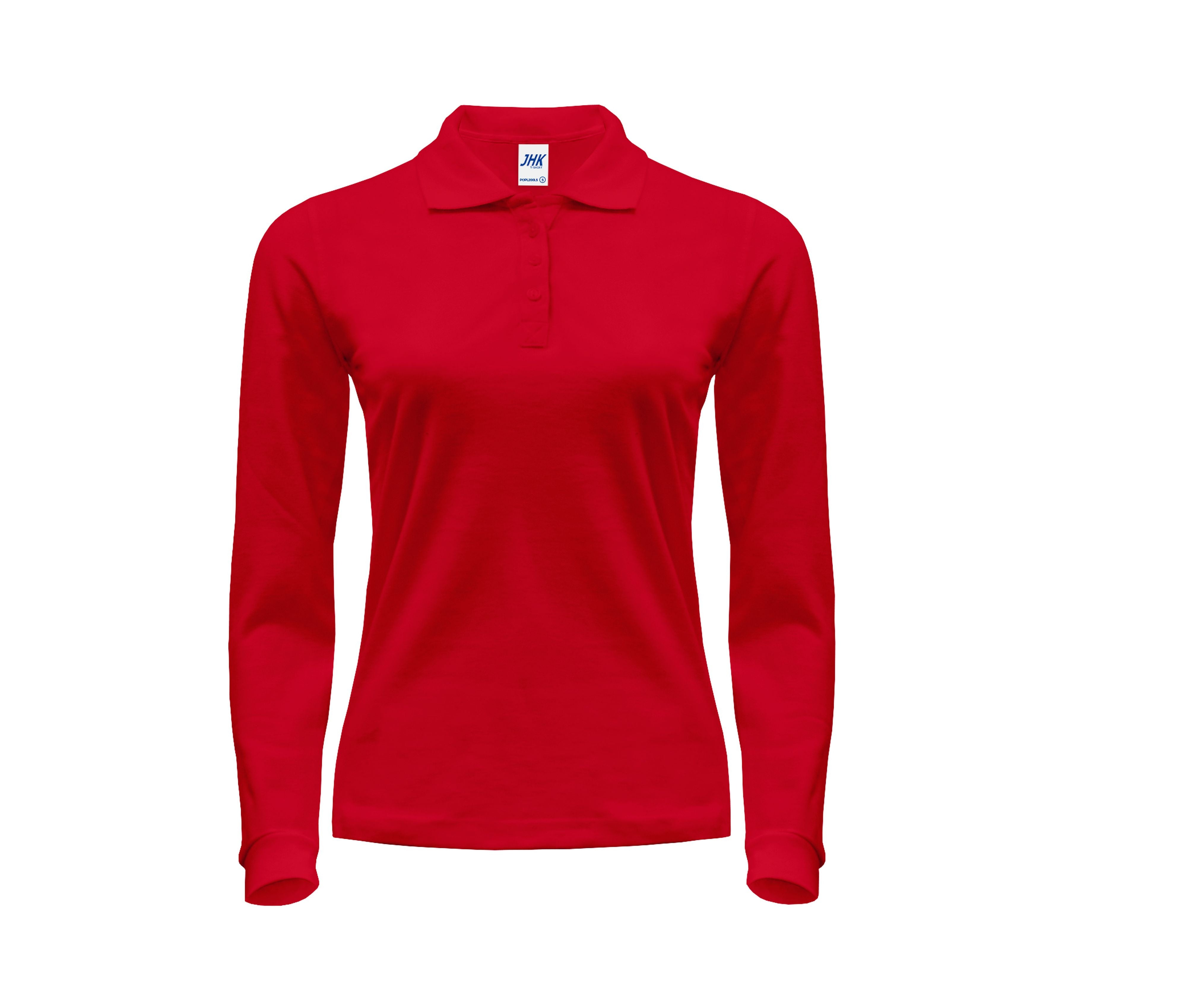 Polo Manches Longues Femme 200 - Red