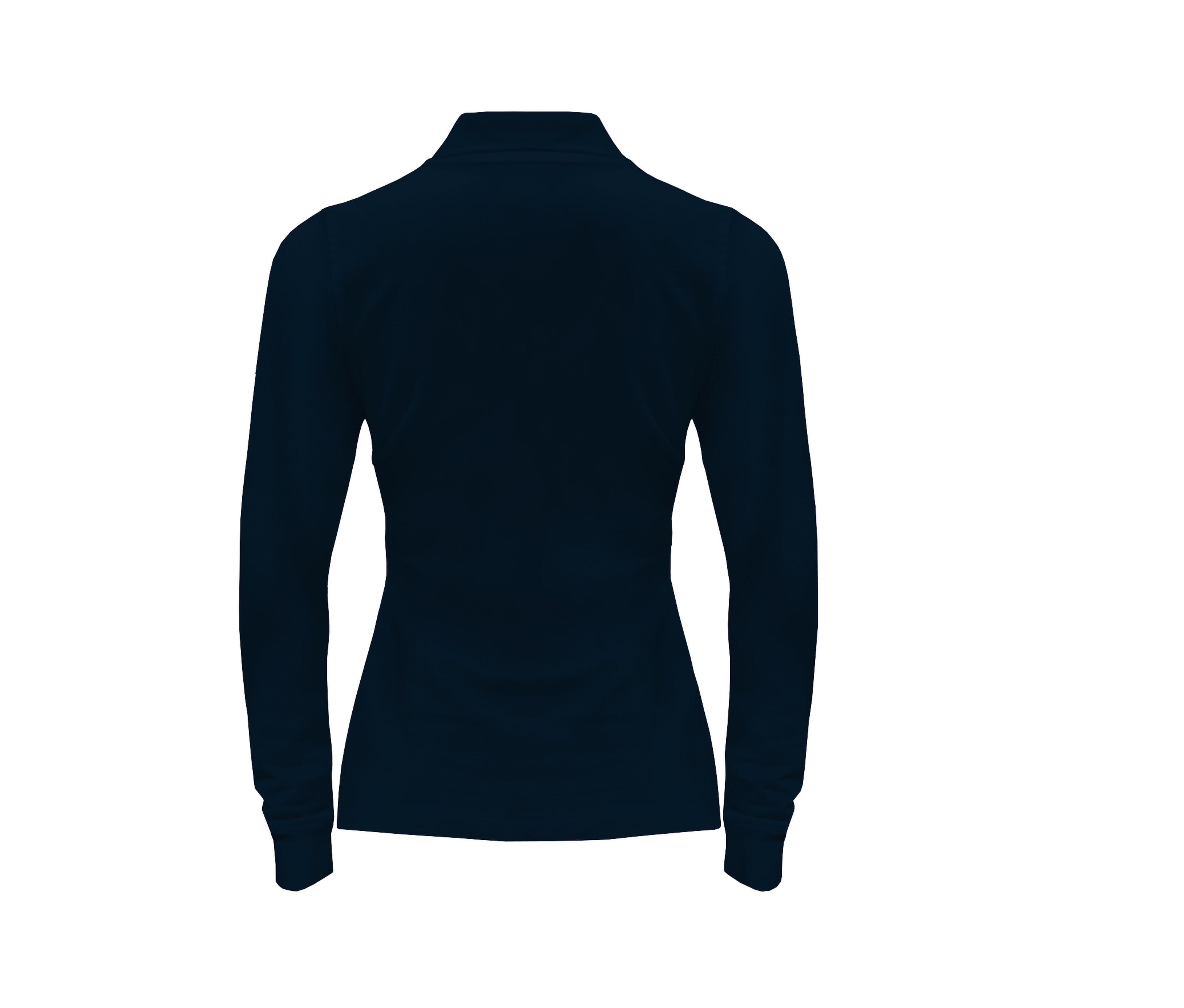 Polo Manches Longues Femme 200 - Navy