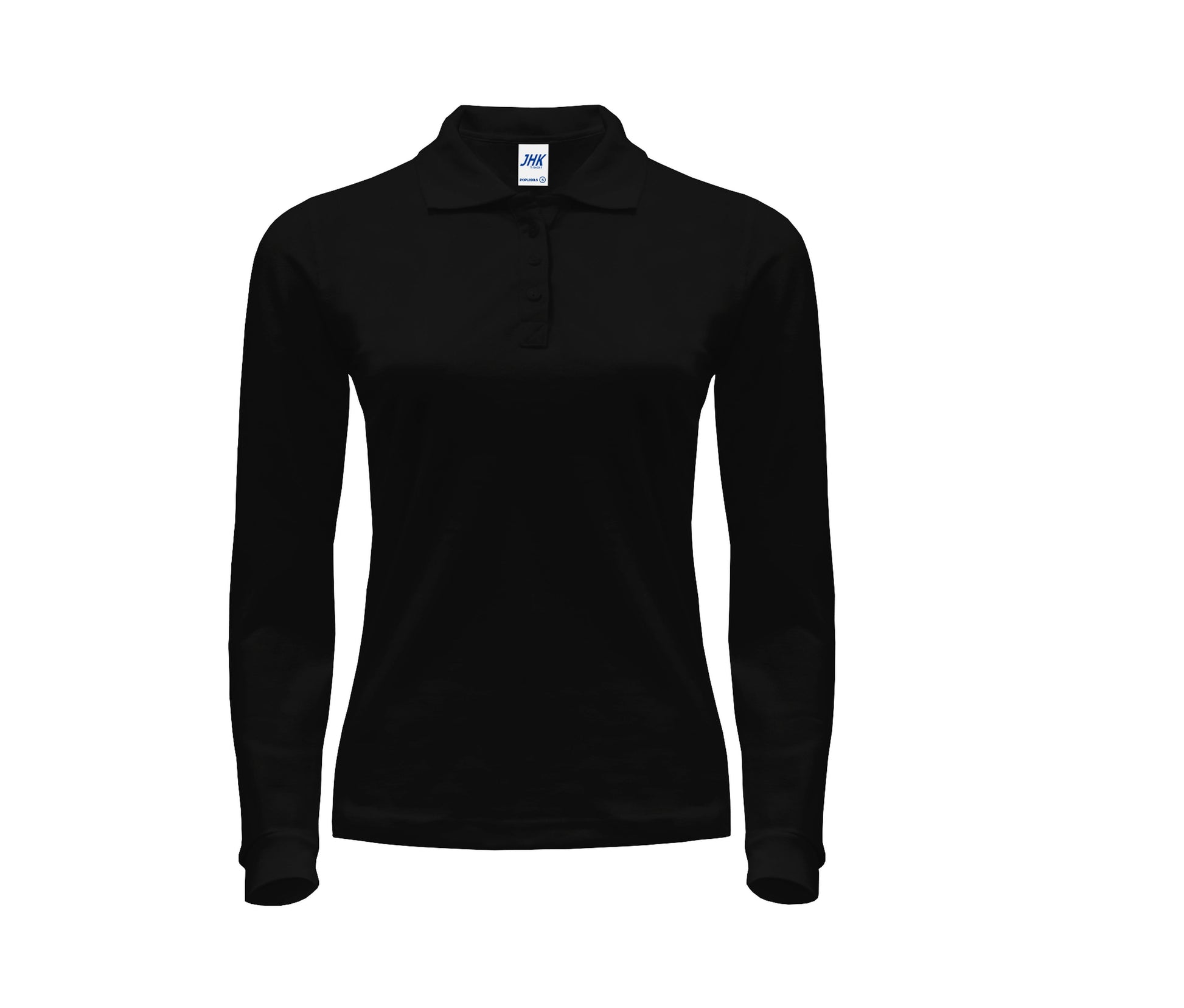 Polo Manches Longues Femme 200 - Black