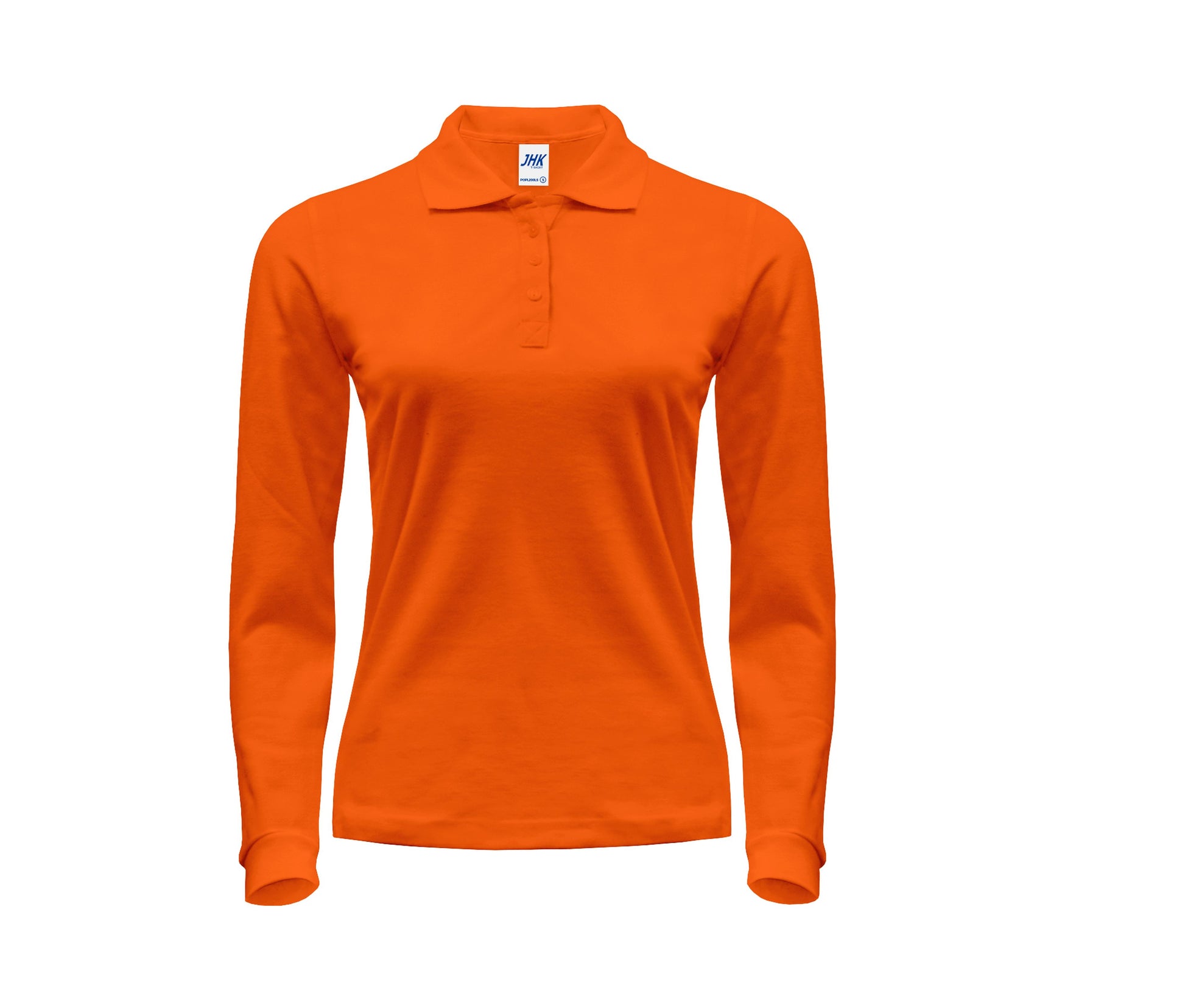 Polo Manches Longues Femme 200 - Orange