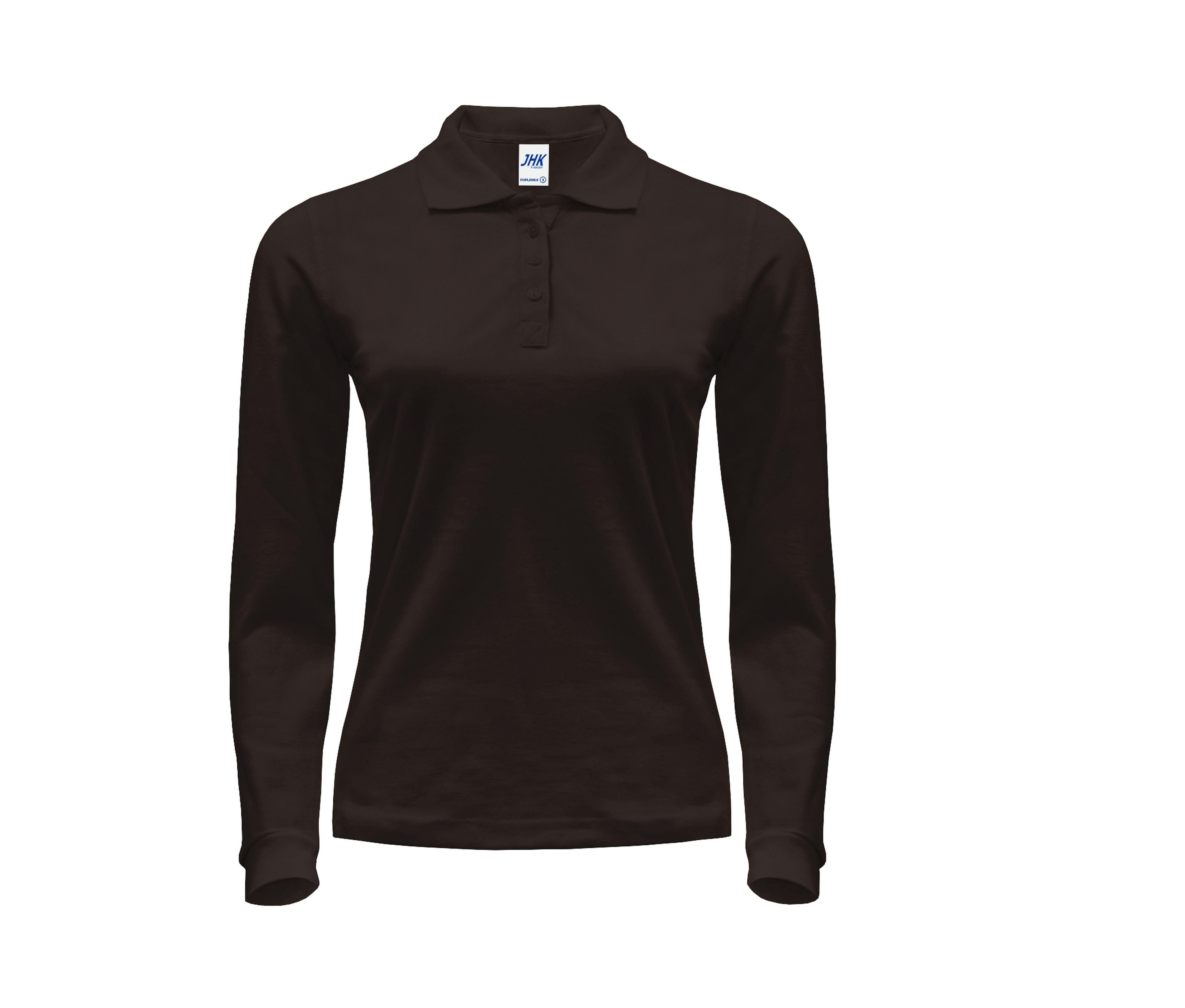 Polo Manches Longues Femme 200 - Graphite