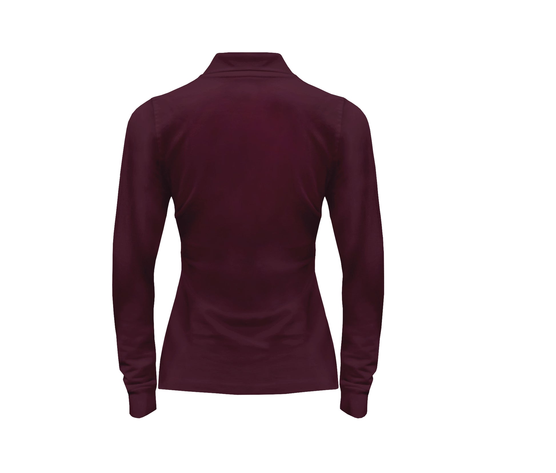 Polo Manches Longues Femme 200 - Burgundy