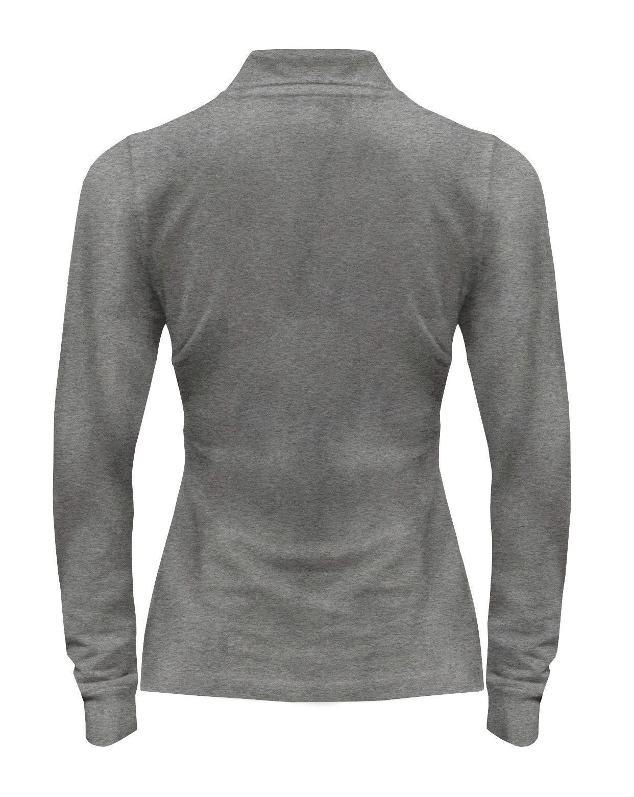 Polo Manches Longues Femme 200 - Grey Melange