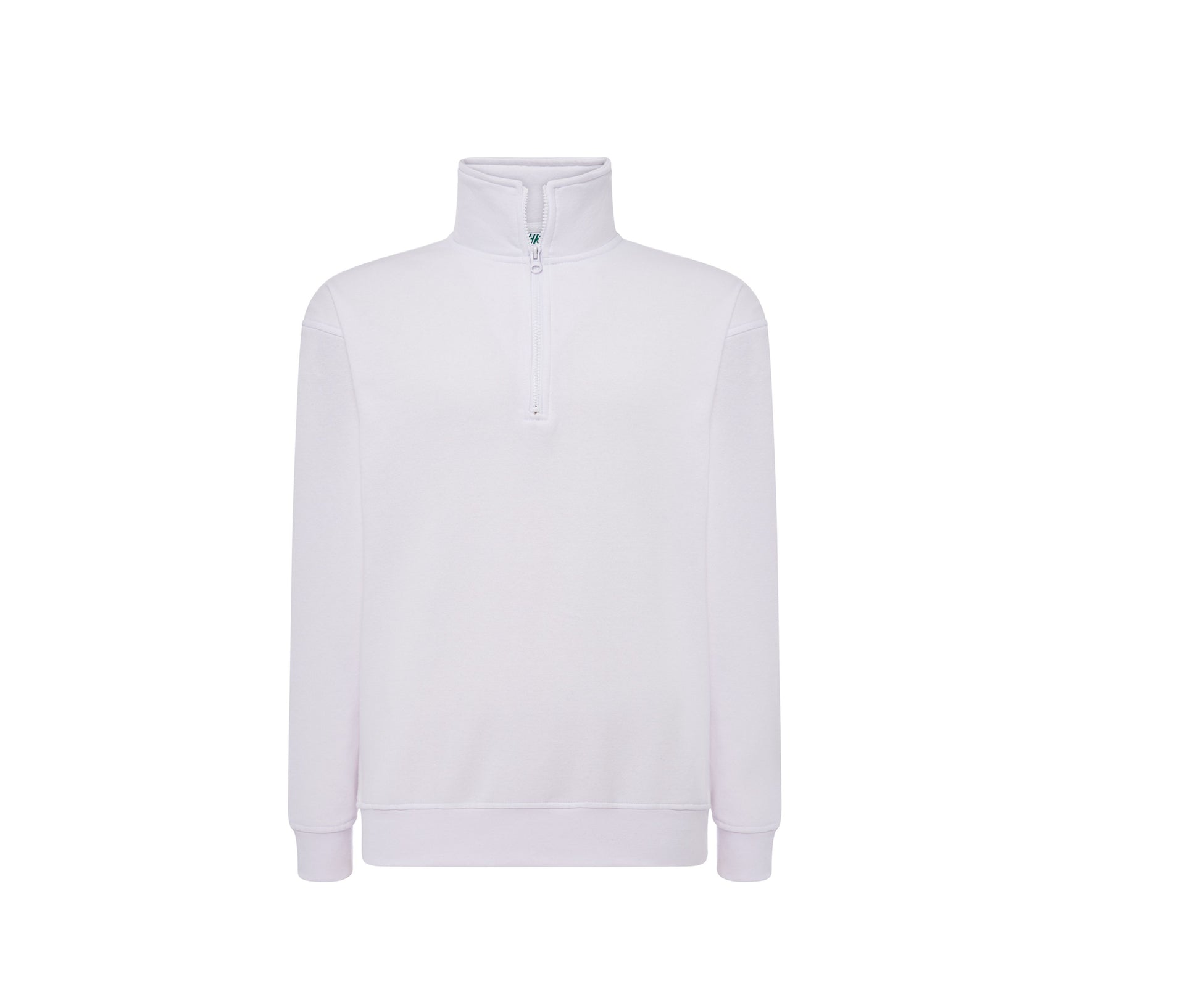 Sweat Col Zippé - White