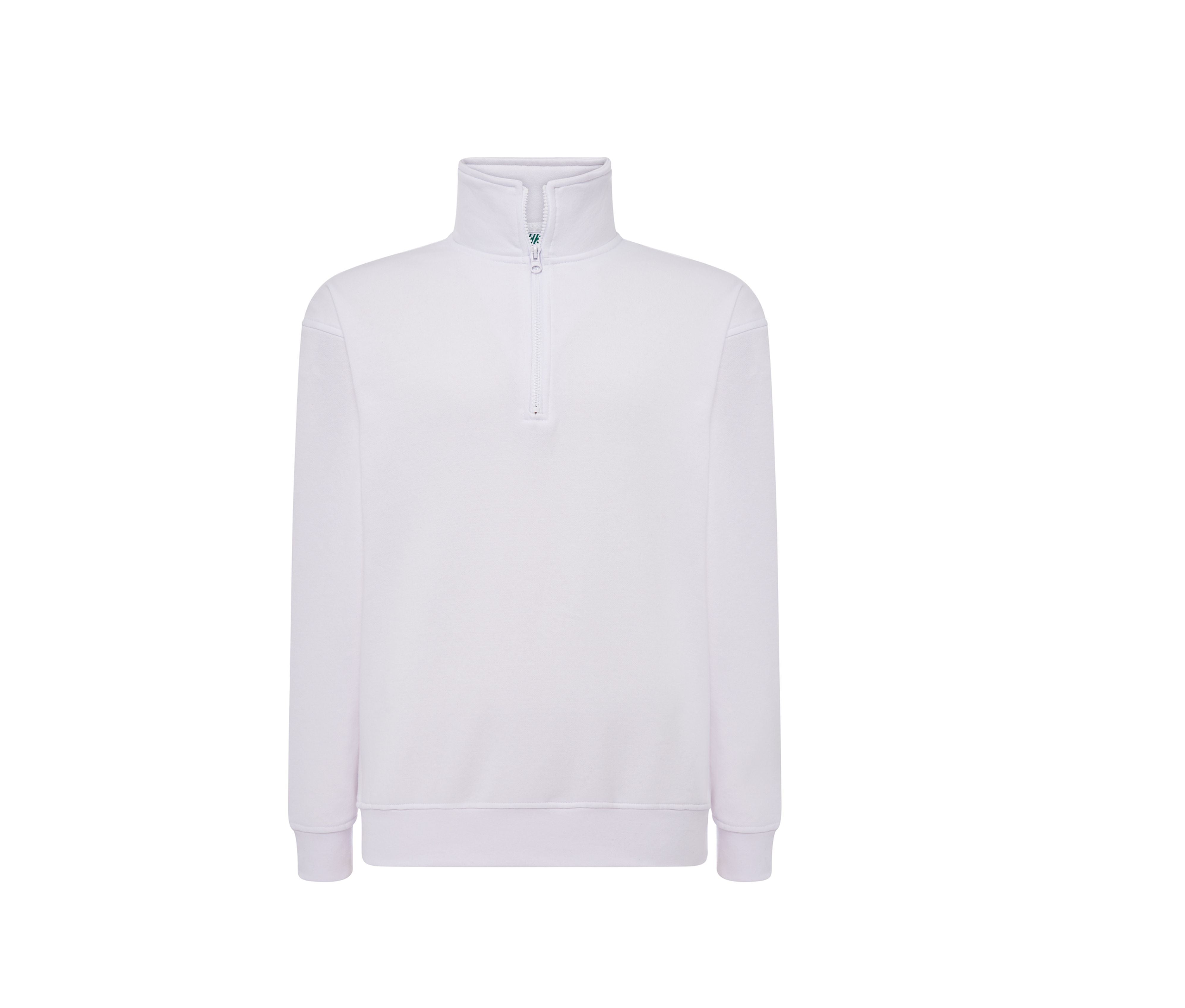 Sweat Col Zippé - White